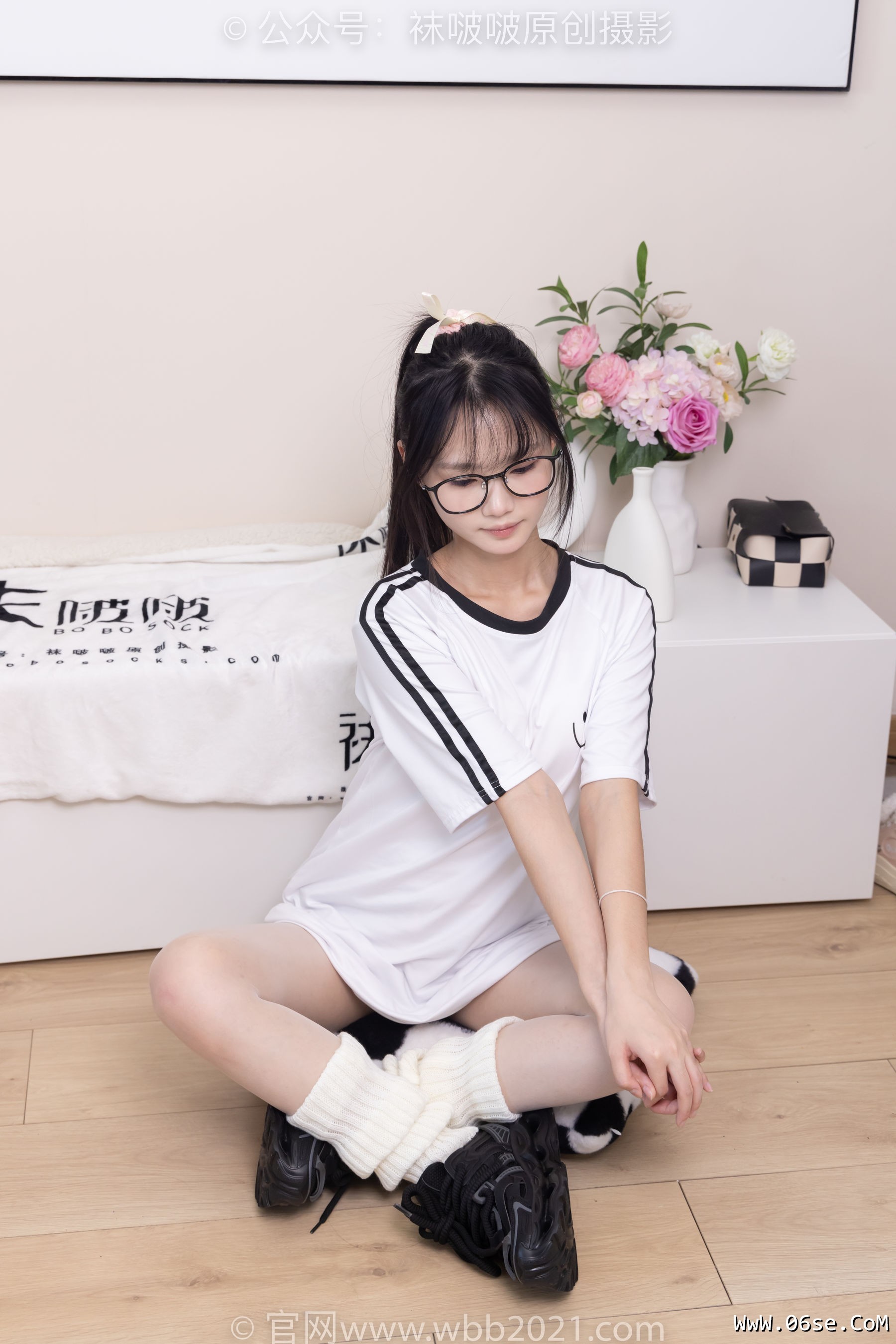 图片[88]-BoBoSocks袜啵啵 No.376 甜甜圈 -运动鞋、堆堆袜套、白丝[150P]-六色网