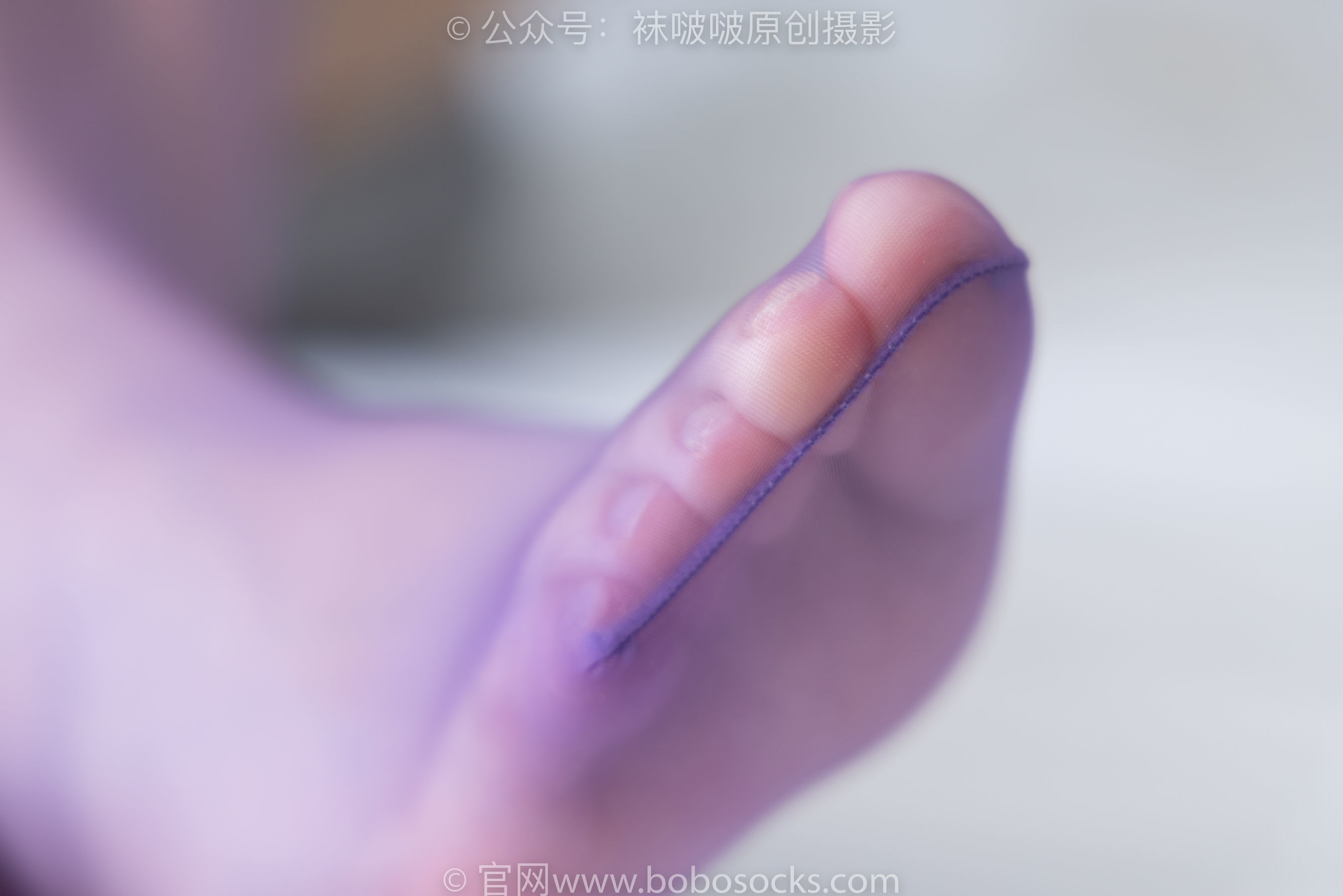图片[105]-BoBoSocks袜啵啵 No.205 小甜 豆-白色高跟鞋、紫色油亮丝袜[140P]-六色网