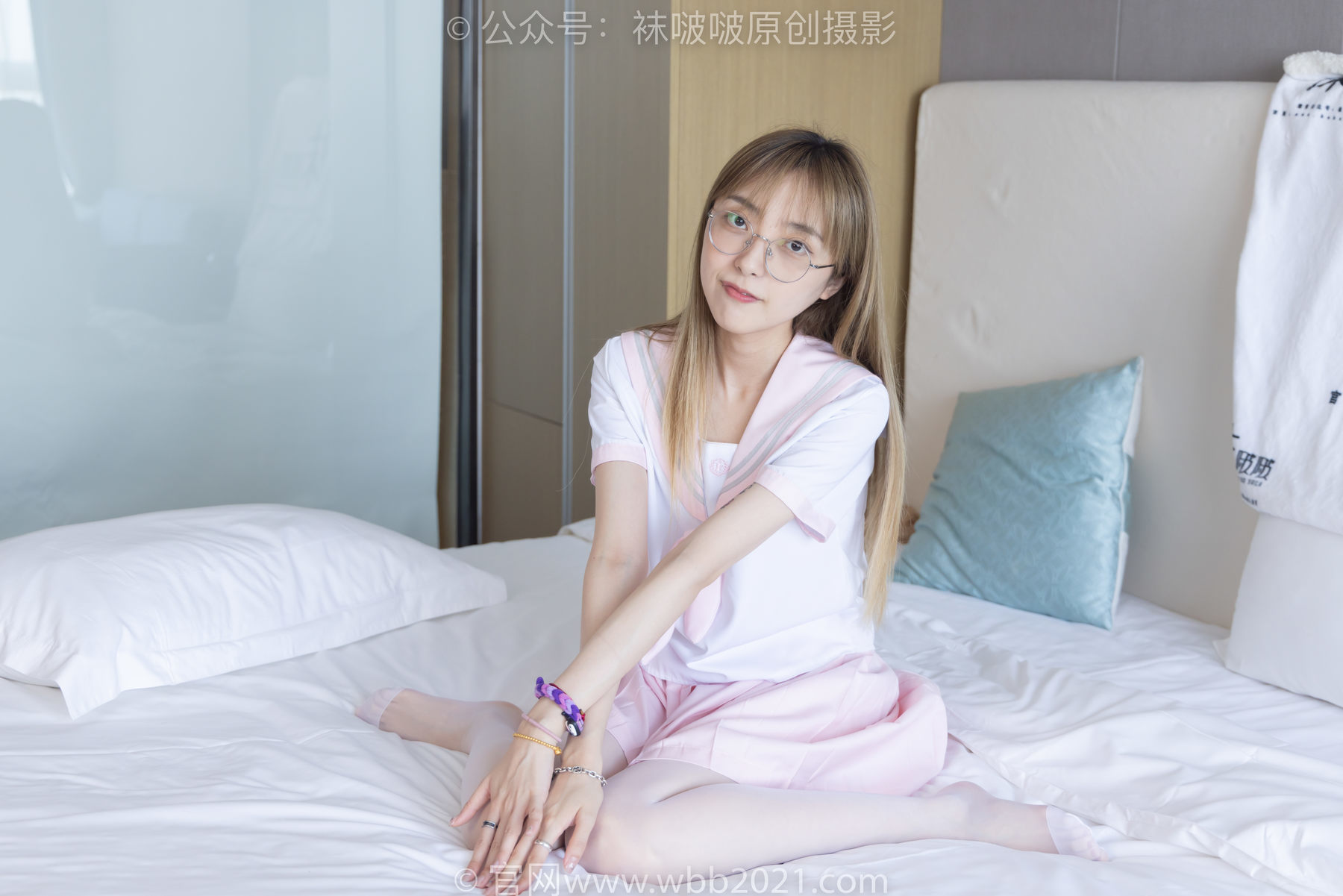 图片[119]-BoBoSocks袜啵啵 No.238 稚予-皮鞋、白丝、JK制服[153P]-六色网
