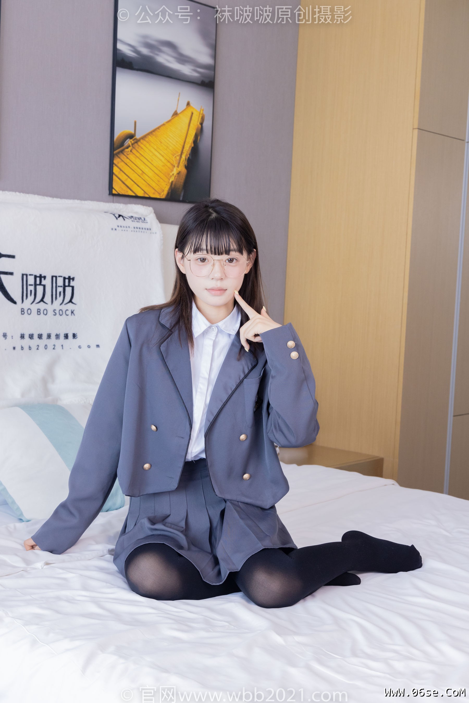 图片[137]-BoBoSocks袜啵啵 No.402 糯米 -皮鞋、厚黑丝、学院jk[140P]-六色网
