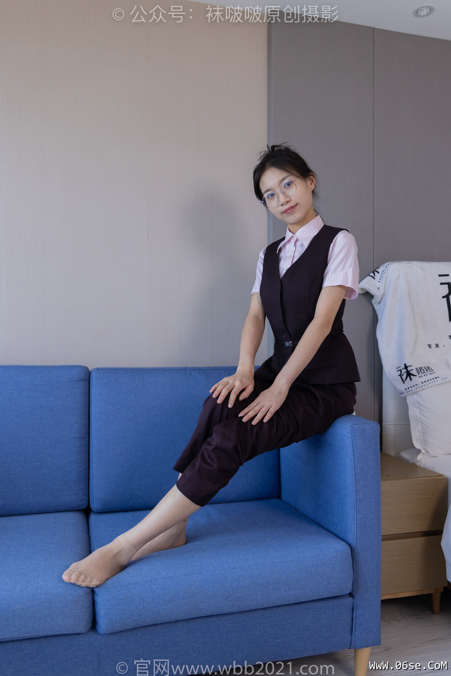 图片[107]-BoBoSocks袜啵啵 No.271 芝士 -平底鞋、短肉丝、银行制服[146P]-六色网