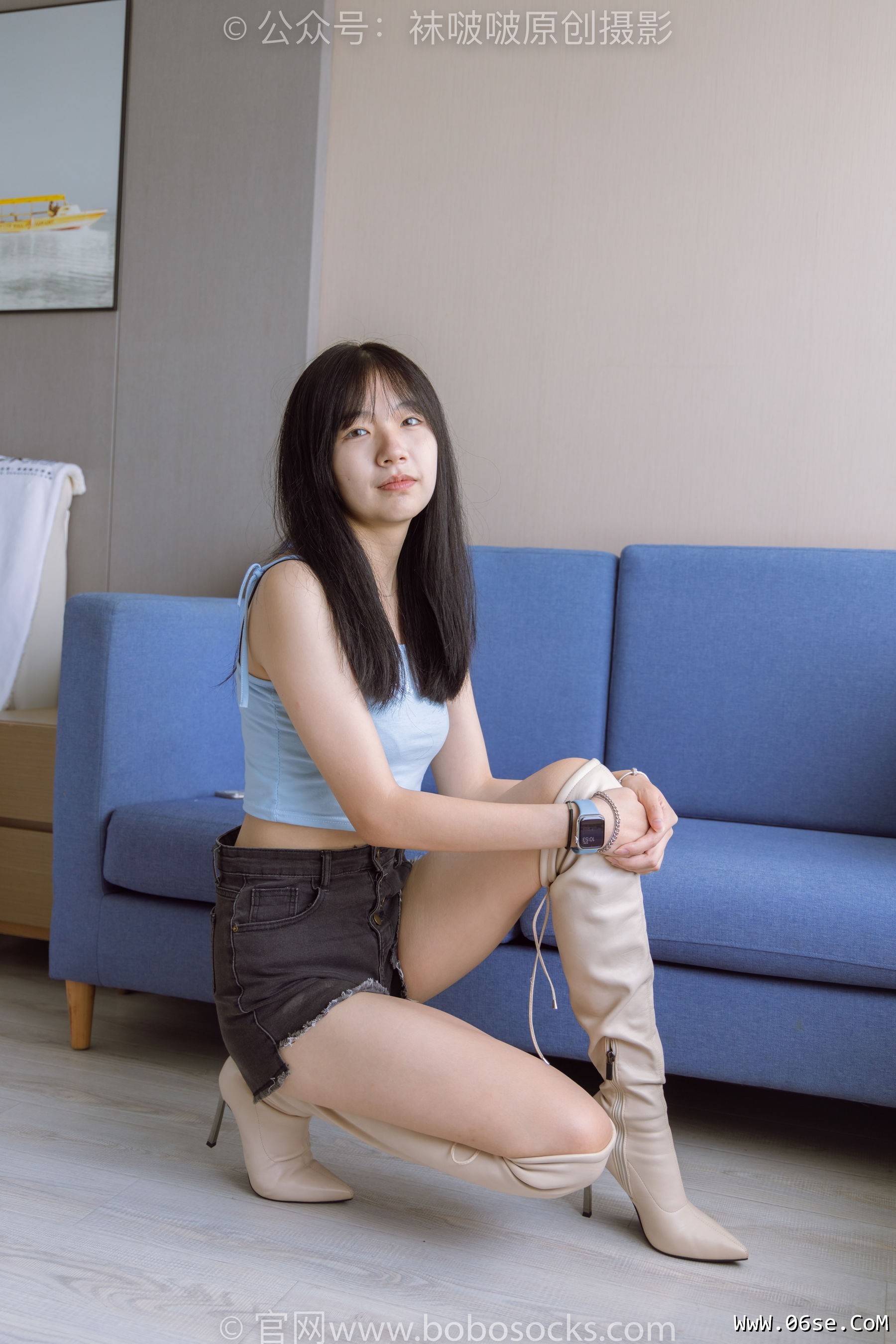 图片[94]-BoBoSocks袜啵啵 No.174 小甜豆-高跟长靴、白棉袜、裸足[178P]-六色网