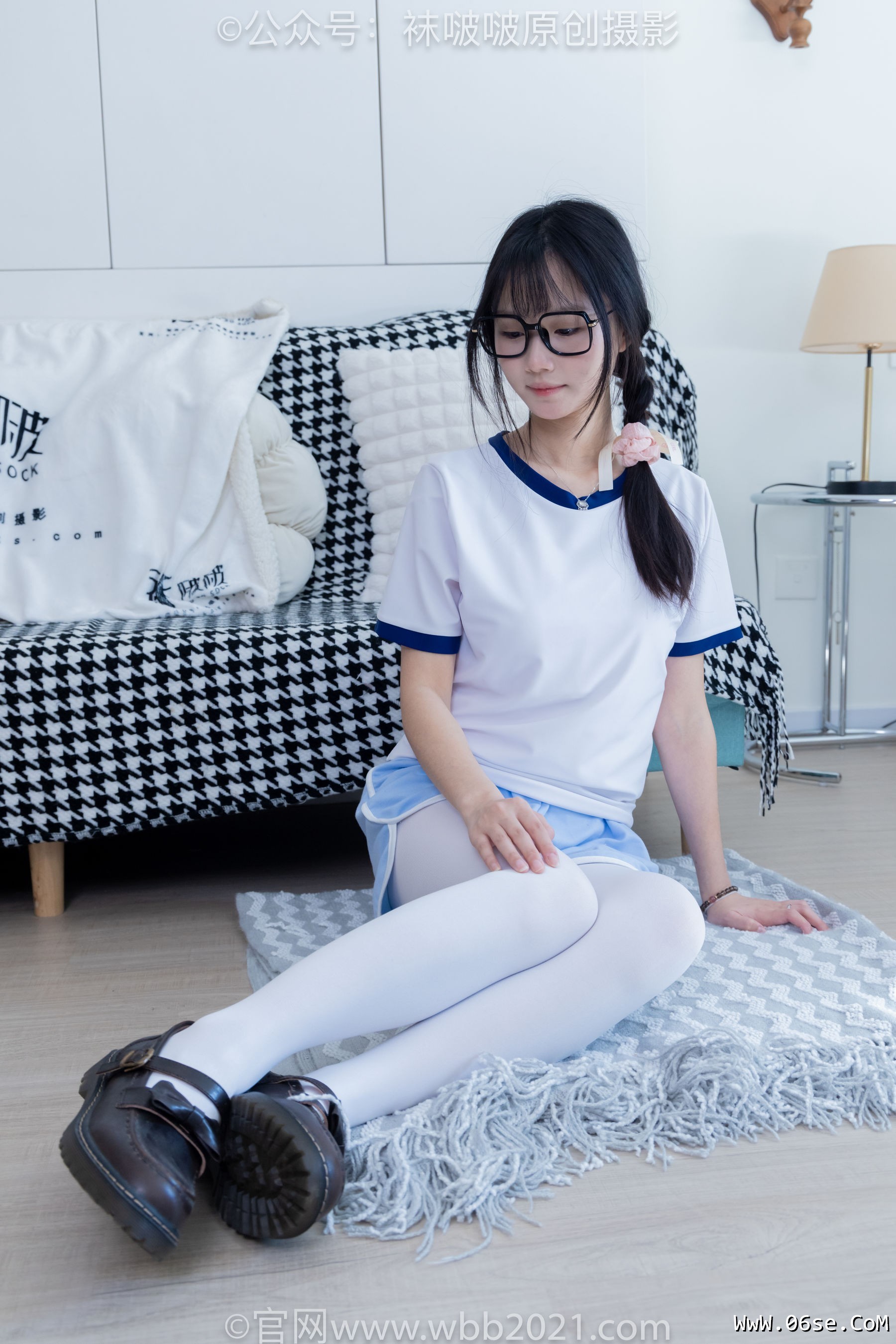 图片[89]-BoBoSocks袜啵啵 No.325 甜甜圈 -皮鞋、厚白丝[145P]-六色网
