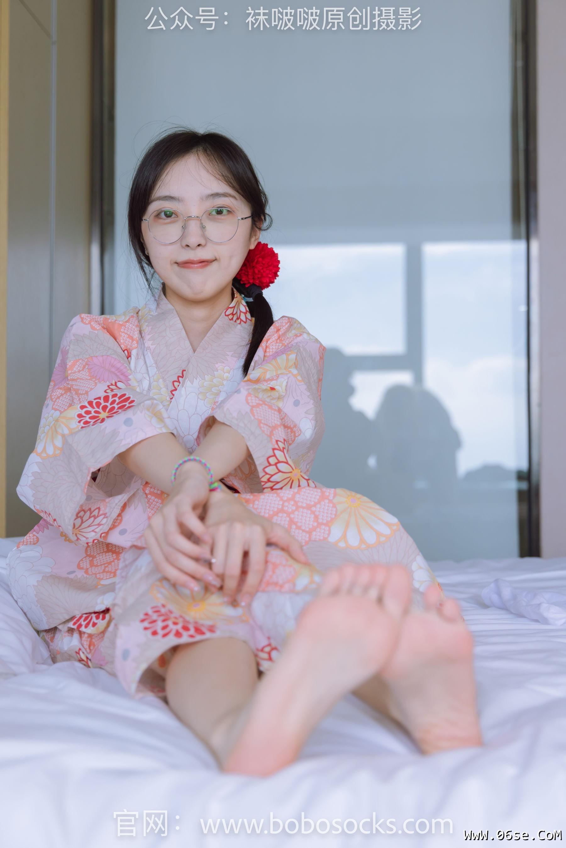 图片[50]-BoBoSocks袜啵啵 No.137 稚予-木屐、分指白棉袜、裸足、和风浴衣[170P]-六色网