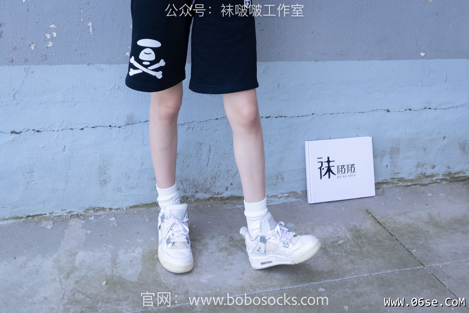 图片[8]-BoBoSocks袜啵啵 No.103 稚予-AJ篮球鞋、白棉袜、裸足[134P]-六色网