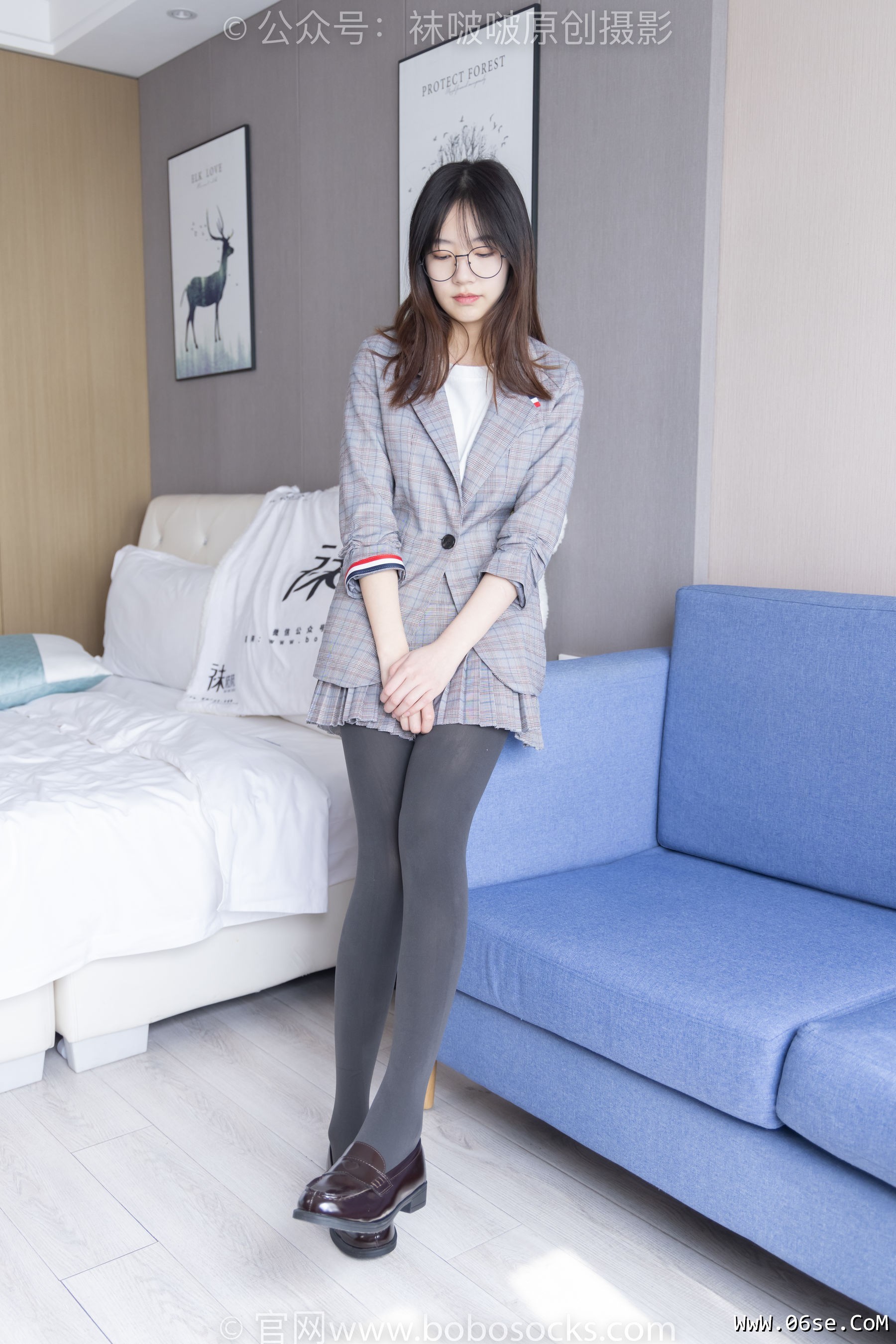 图片[24]-BoBoSocks袜啵啵 No.210 小甜豆 -皮鞋、厚灰丝、ol装[140P]-六色网