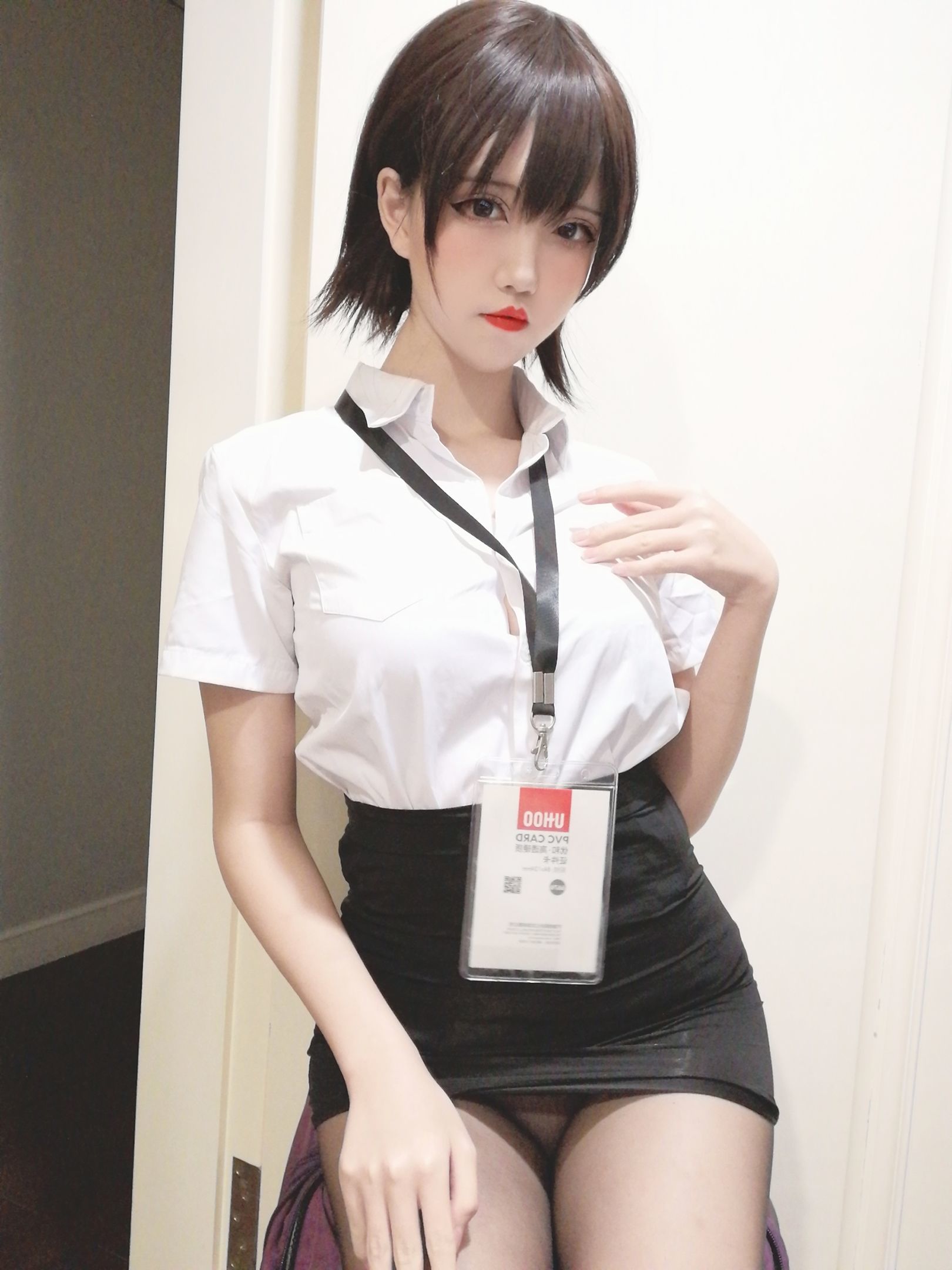 图片[14]-鬼马少女阿薰kaOri 黑丝OL[39P]-六色网