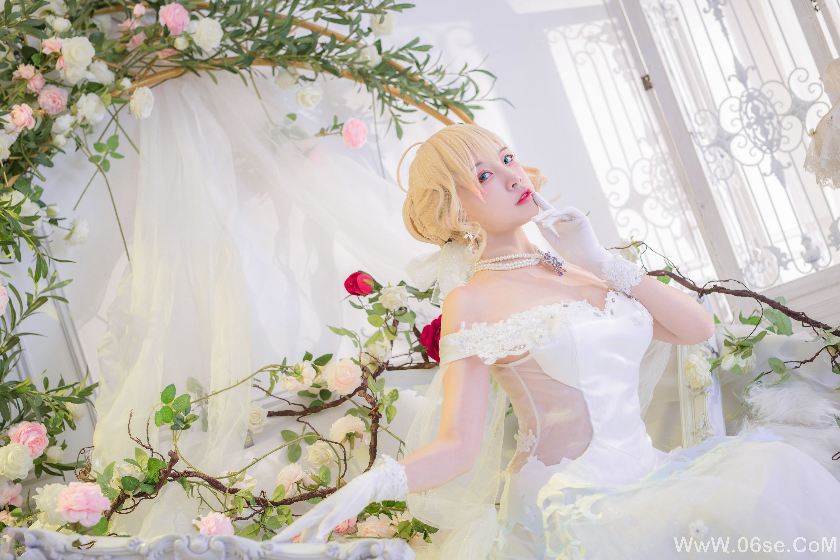 图片[2]-人气Coser二佐Nisa 花嫁[30P]-六色网
