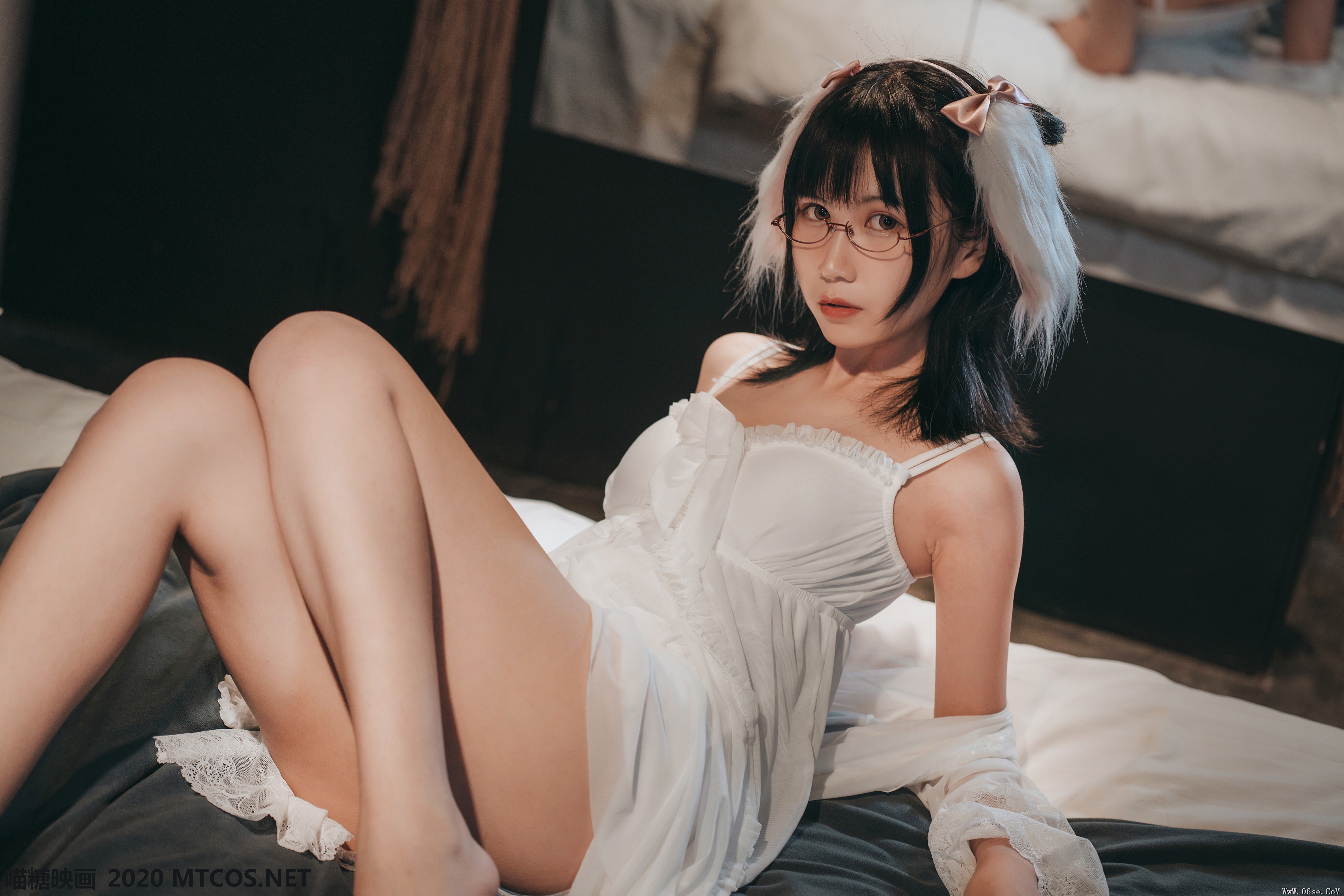 图片[15]-喵糖映画 VOL.139 白色私房睡裙[30P／226M]-六色网