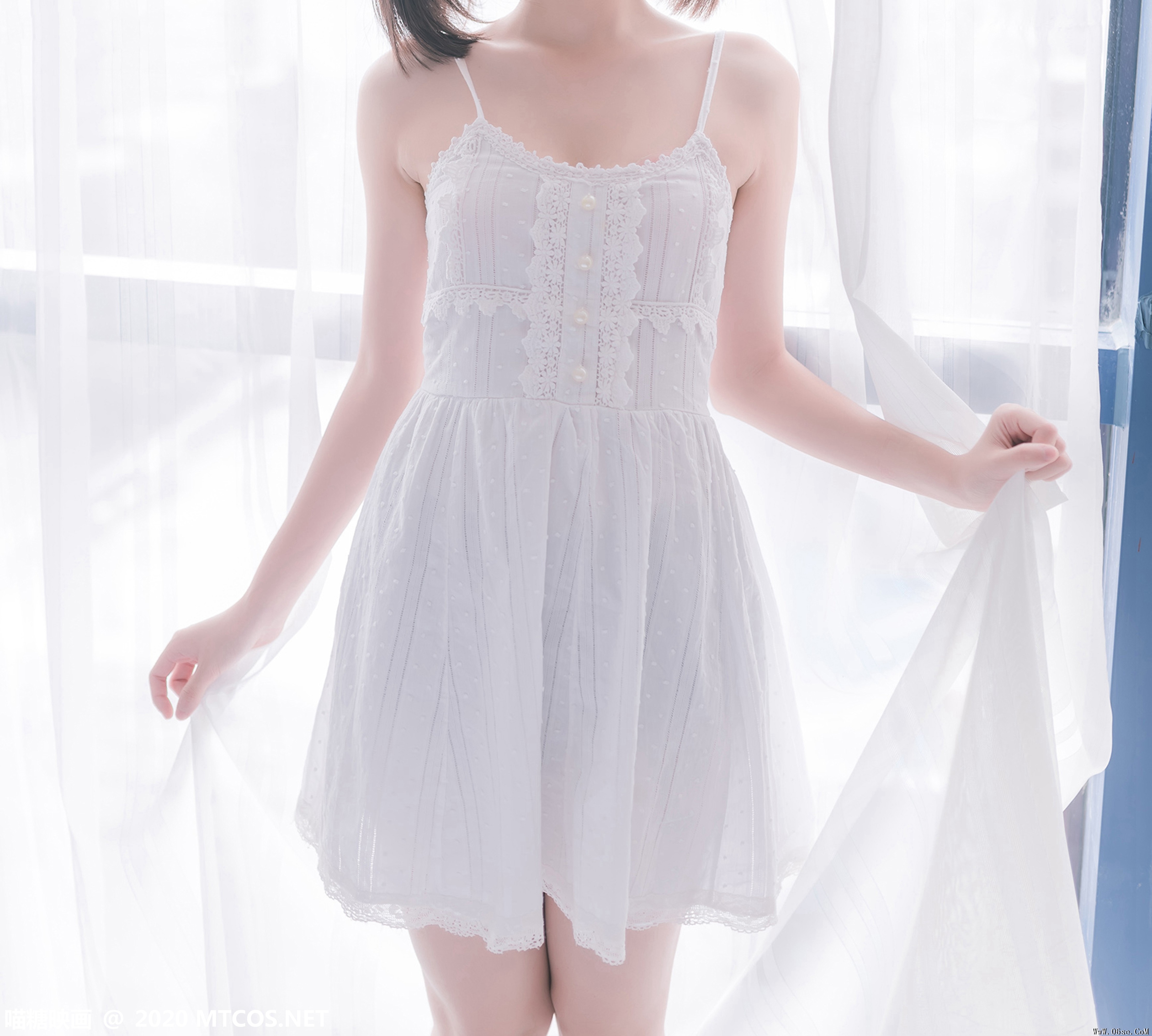 图片[34]-喵糖映画 VOL.177 白裙少女[47P／233M]-六色网