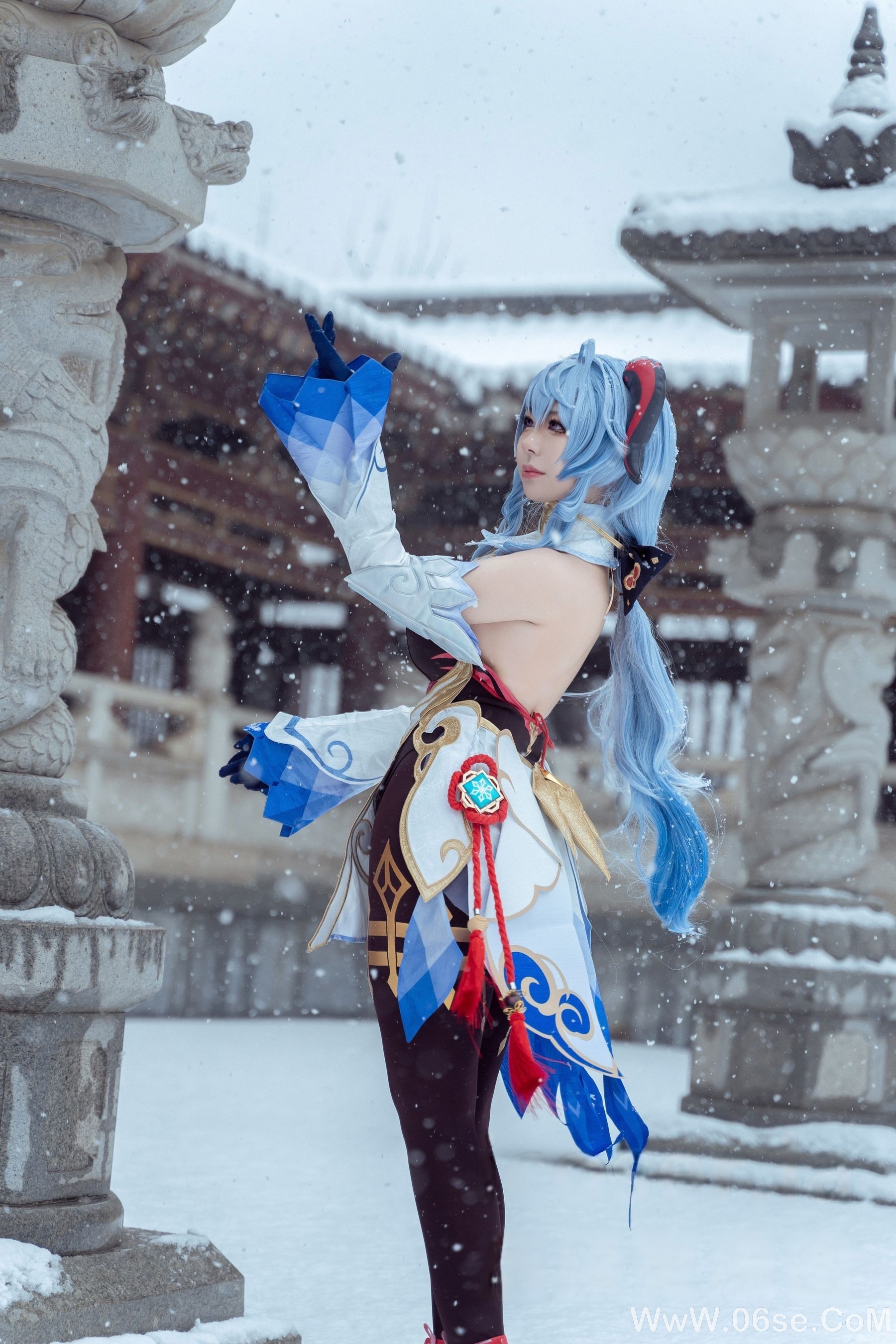 图片[20]-虎森森 – 原神 甘雨 雪景[42P]-六色网