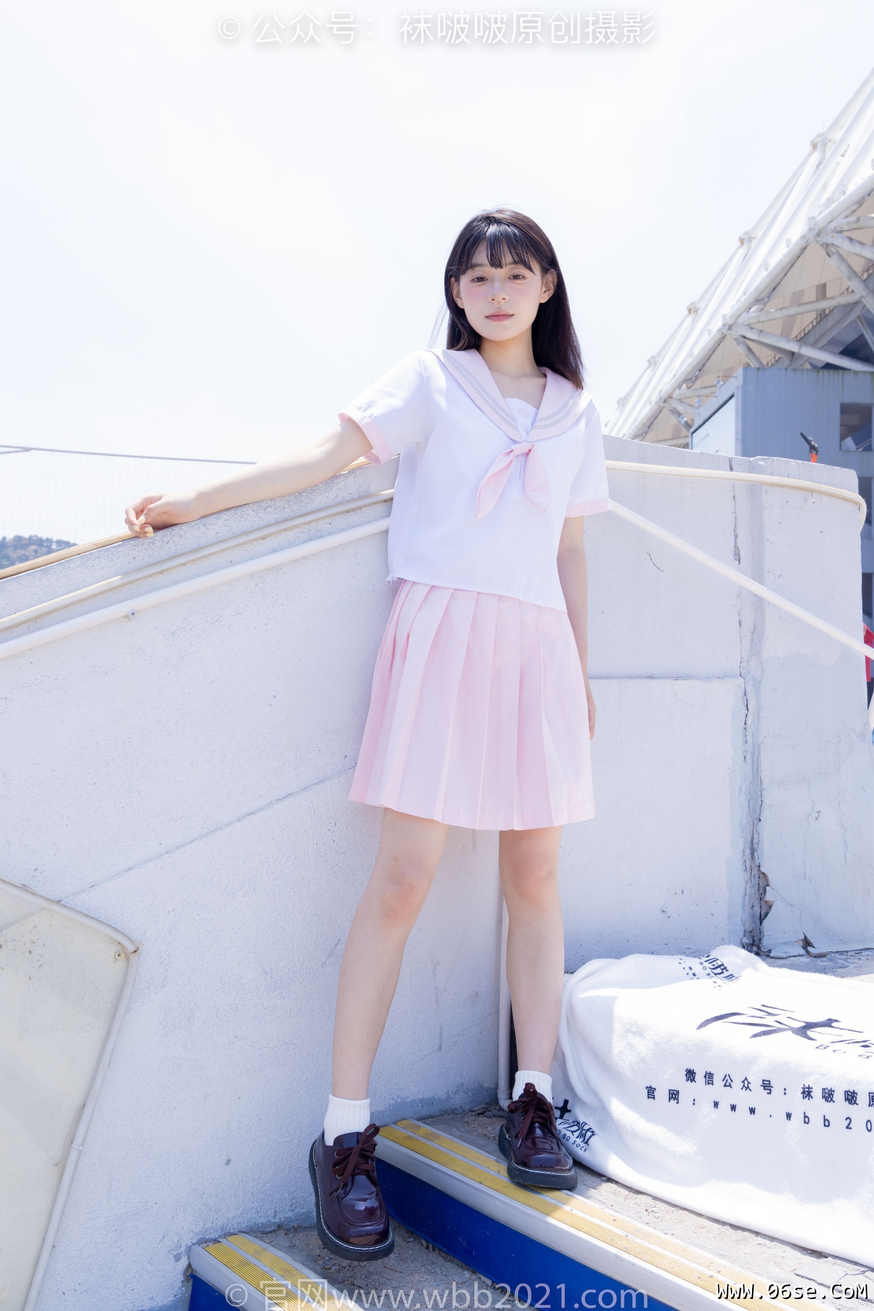 图片[56]-BoBoSocks袜啵啵 No.399 糯米 -皮鞋、白棉袜、jk制服[145P]-六色网