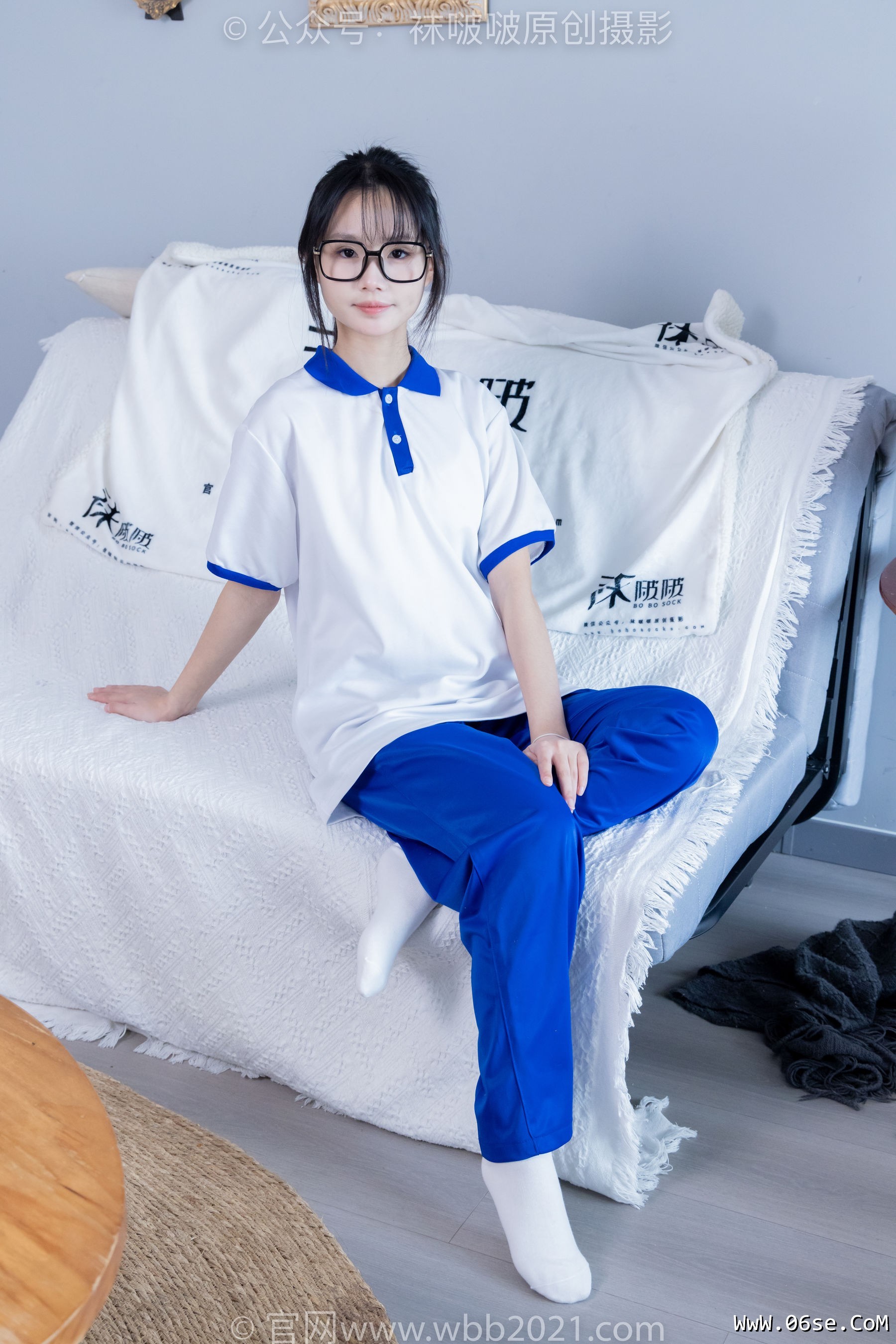 图片[131]-BoBoSocks袜啵啵 No.351 甜甜圈 -板鞋、白棉袜、肉丝、校服裤里丝[150P]-六色网