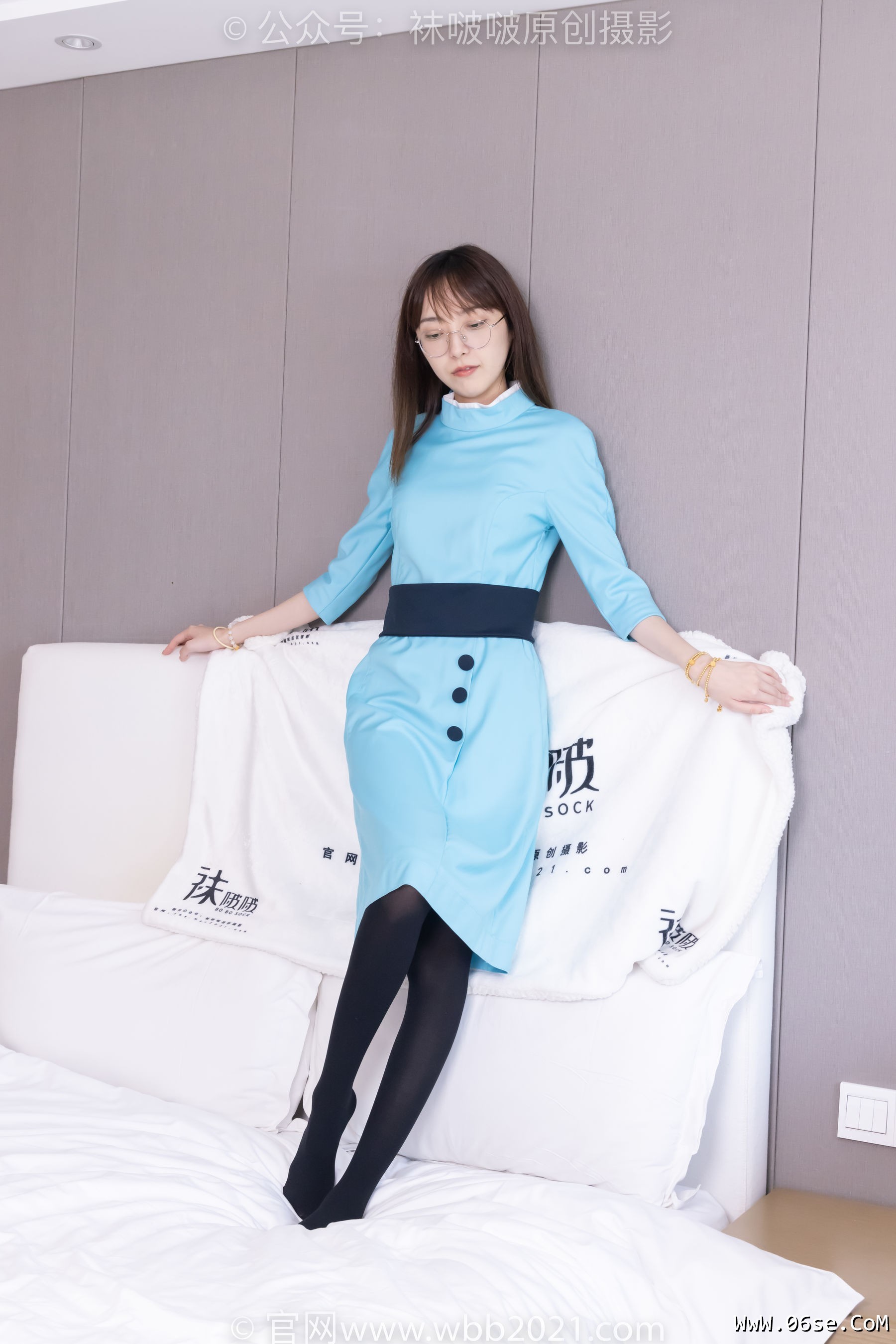 图片[26]-BoBoSocks袜啵啵 No.440 稚予 -高跟鞋、厚黑丝、空姐制服[200P]-六色网
