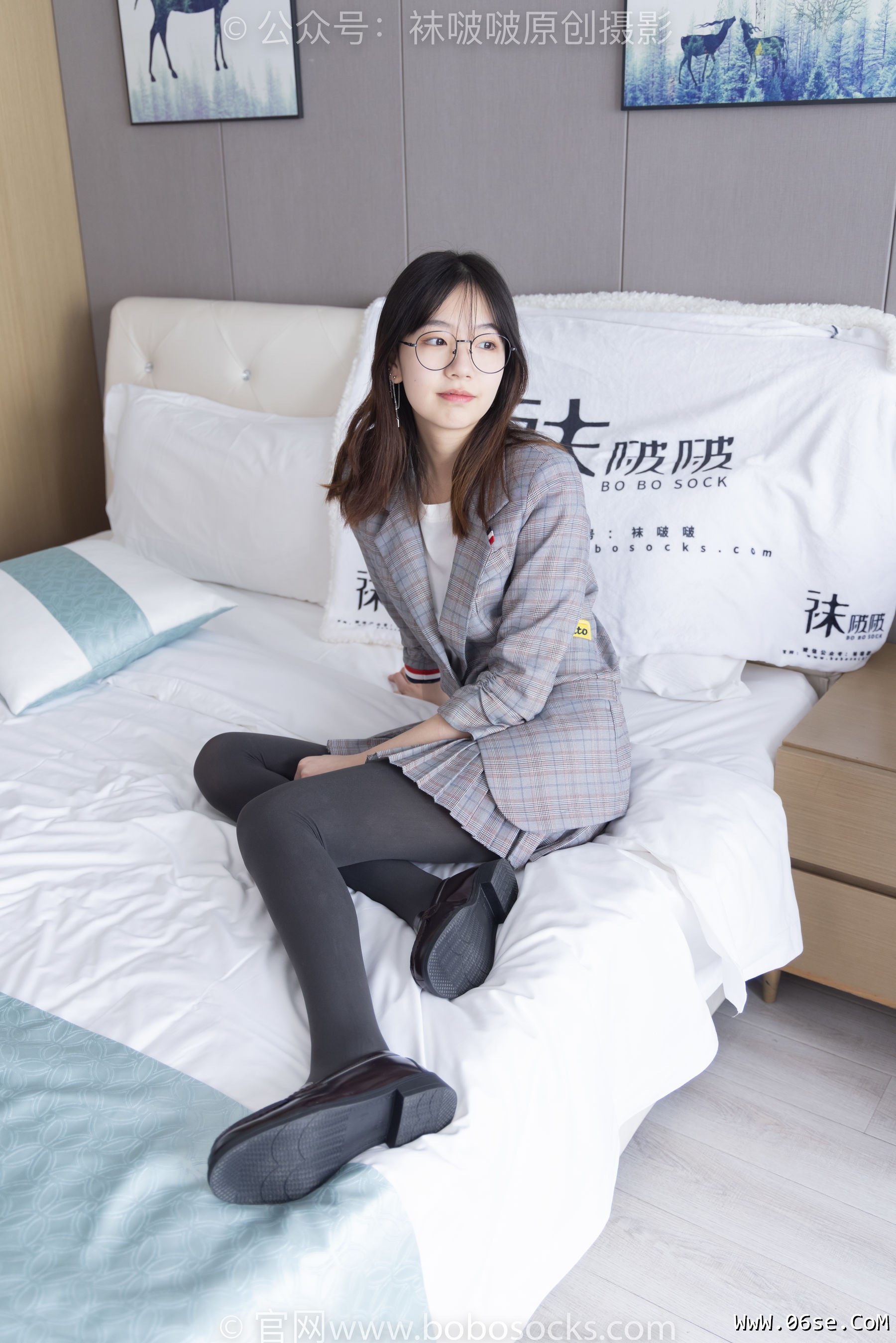 图片[67]-BoBoSocks袜啵啵 No.210 小甜豆 -皮鞋、厚灰丝、ol装[140P]-六色网