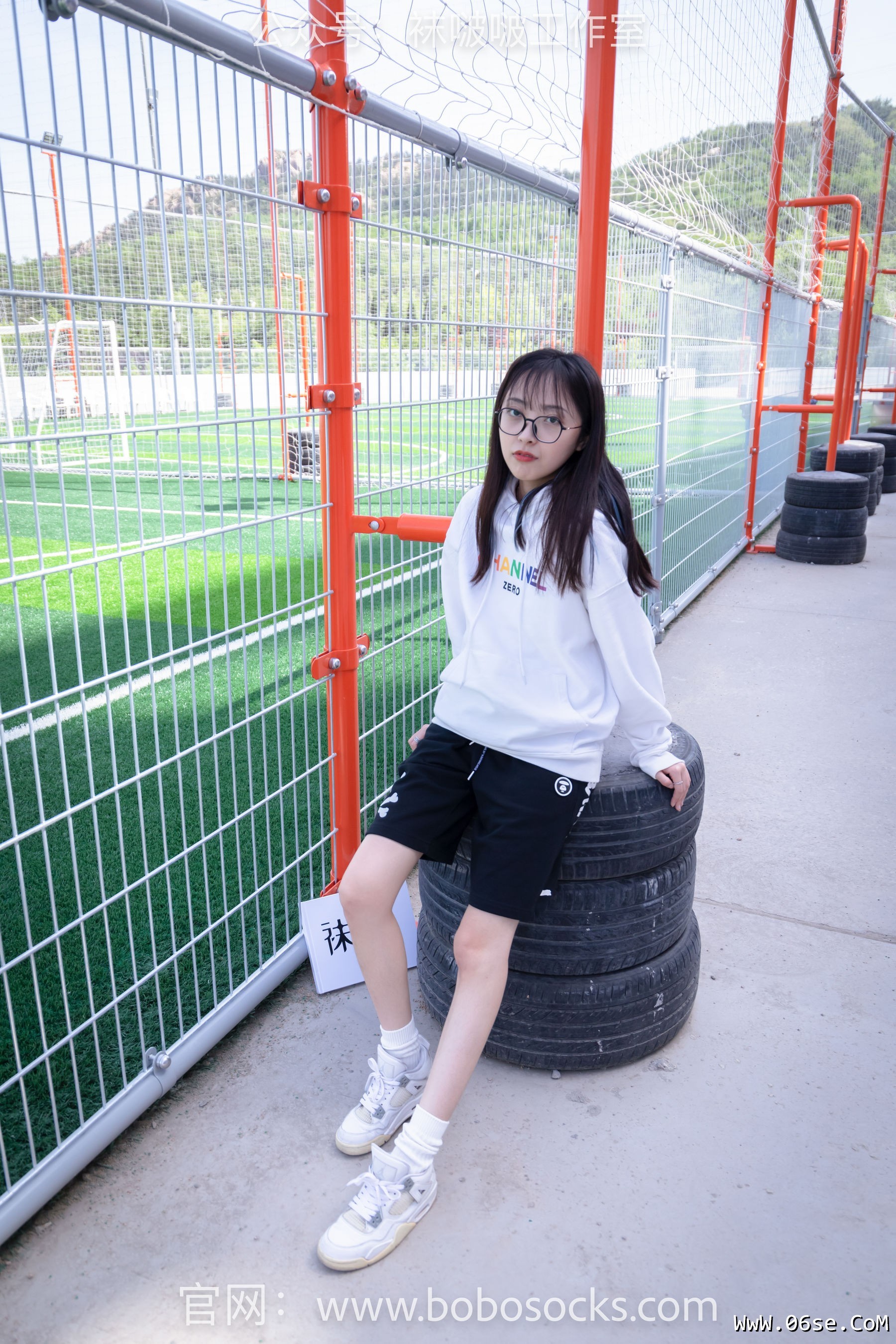 图片[16]-BoBoSocks袜啵啵 No.103 稚予-AJ篮球鞋、白棉袜、裸足[134P]-六色网