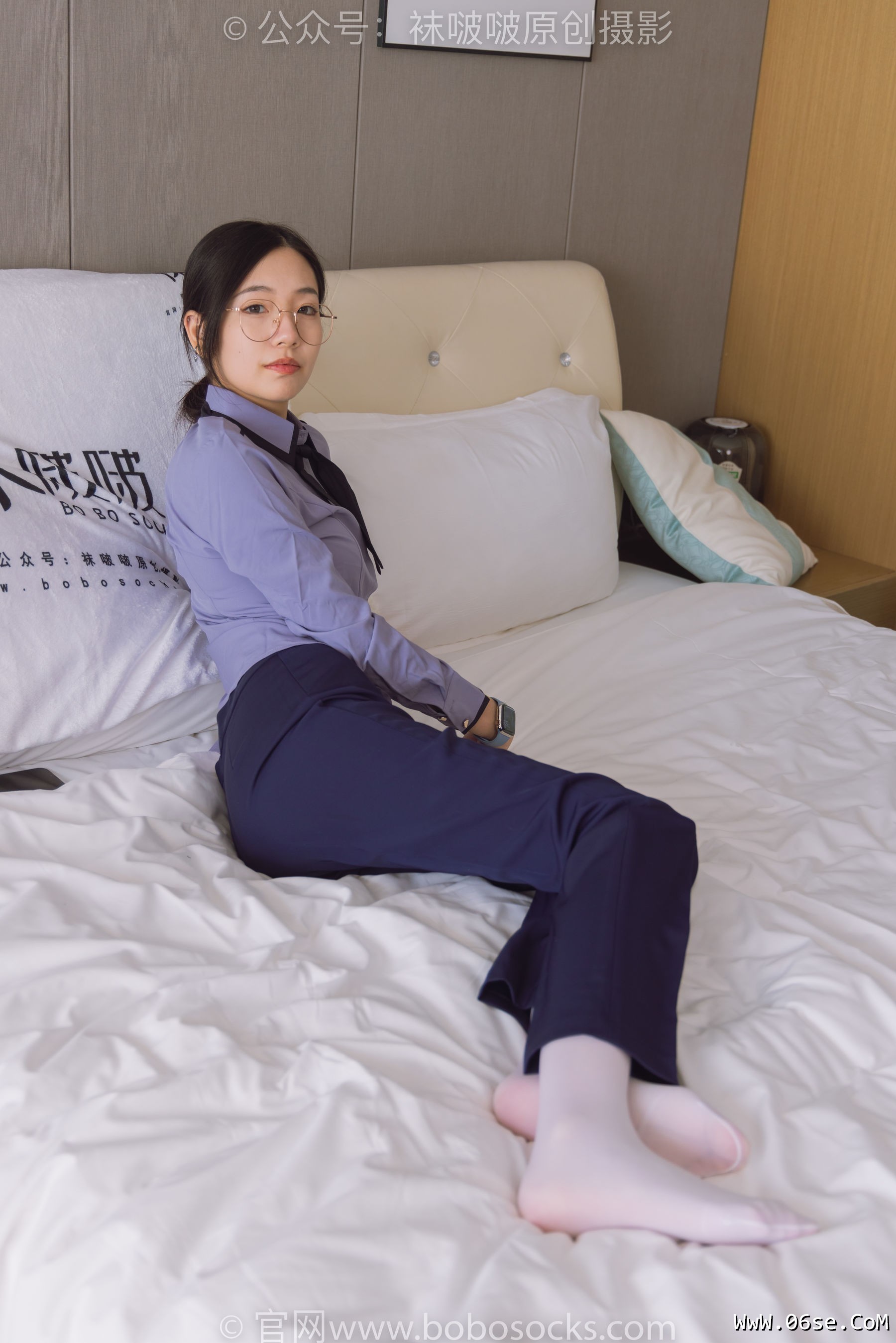 图片[111]-BoBoSocks袜啵啵 No.178 小甜豆-高跟鞋、厚白丝、ol风裤里丝[140P]-六色网