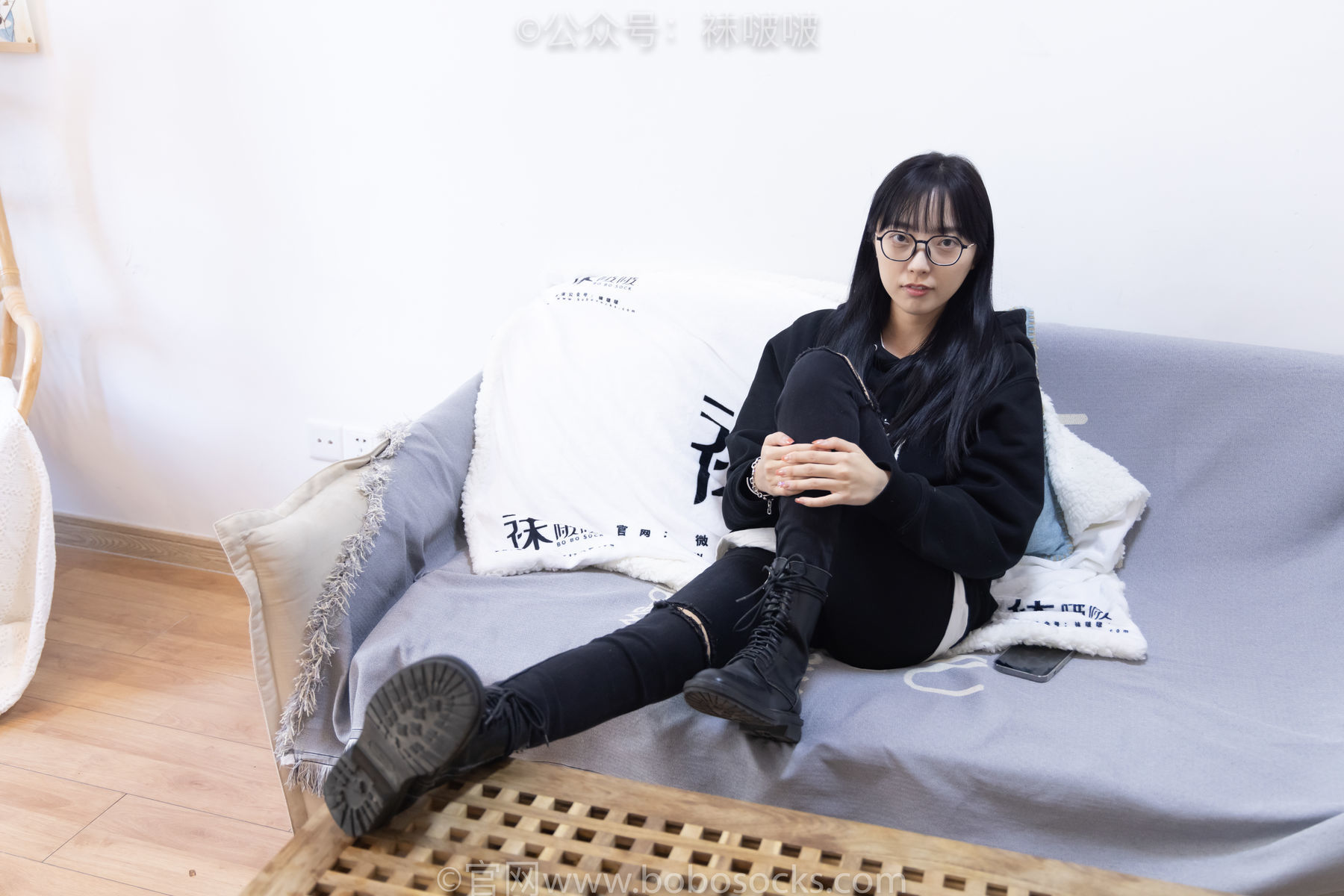 图片[41]-BoBoSocks袜啵啵 No.061 稚予-短靴、白棉袜、裸足[145P]-六色网