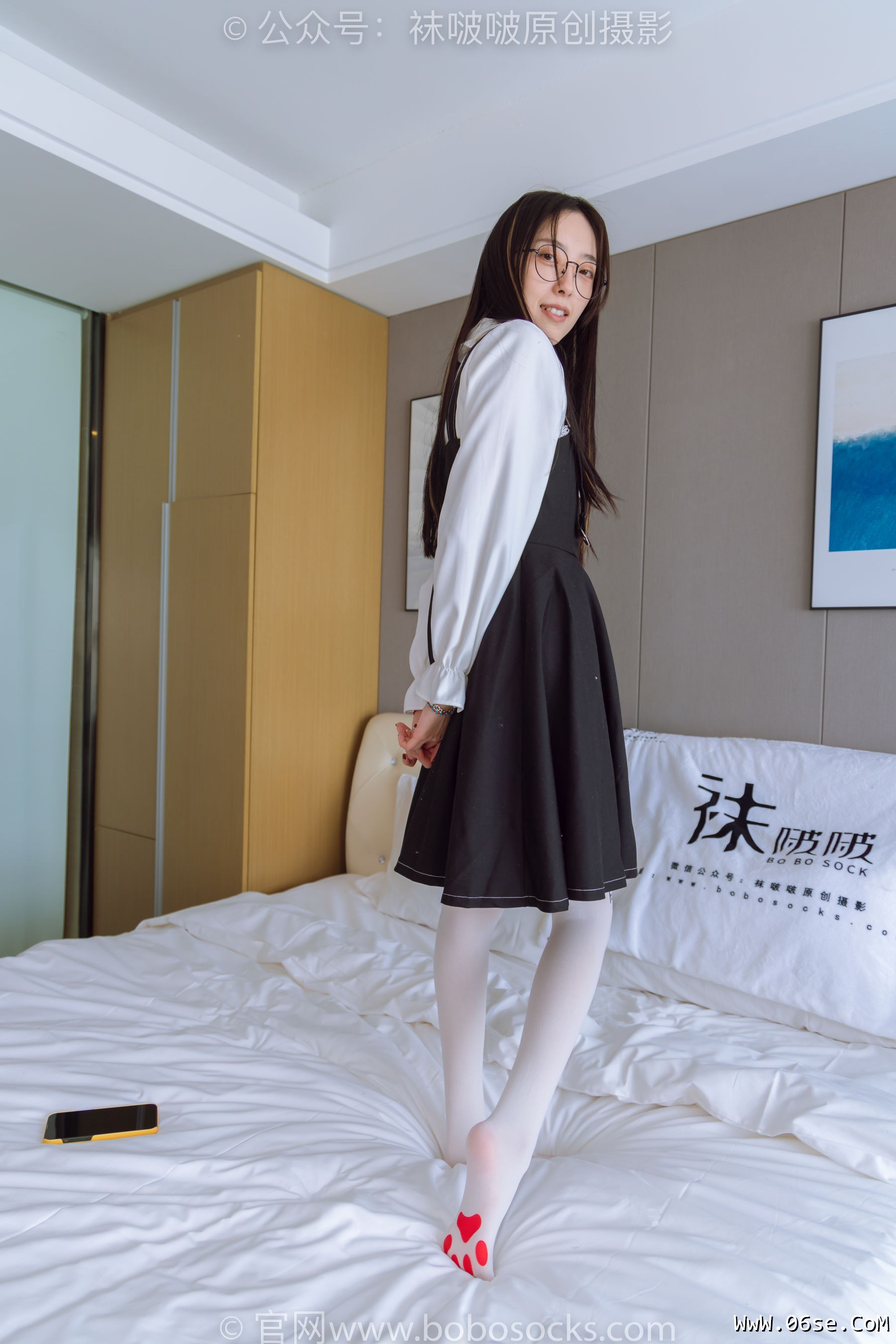 图片[44]-BoBoSocks袜啵啵 No.177 稚予-皮鞋、厚白丝（脚底猫爪印款）[140P]-六色网