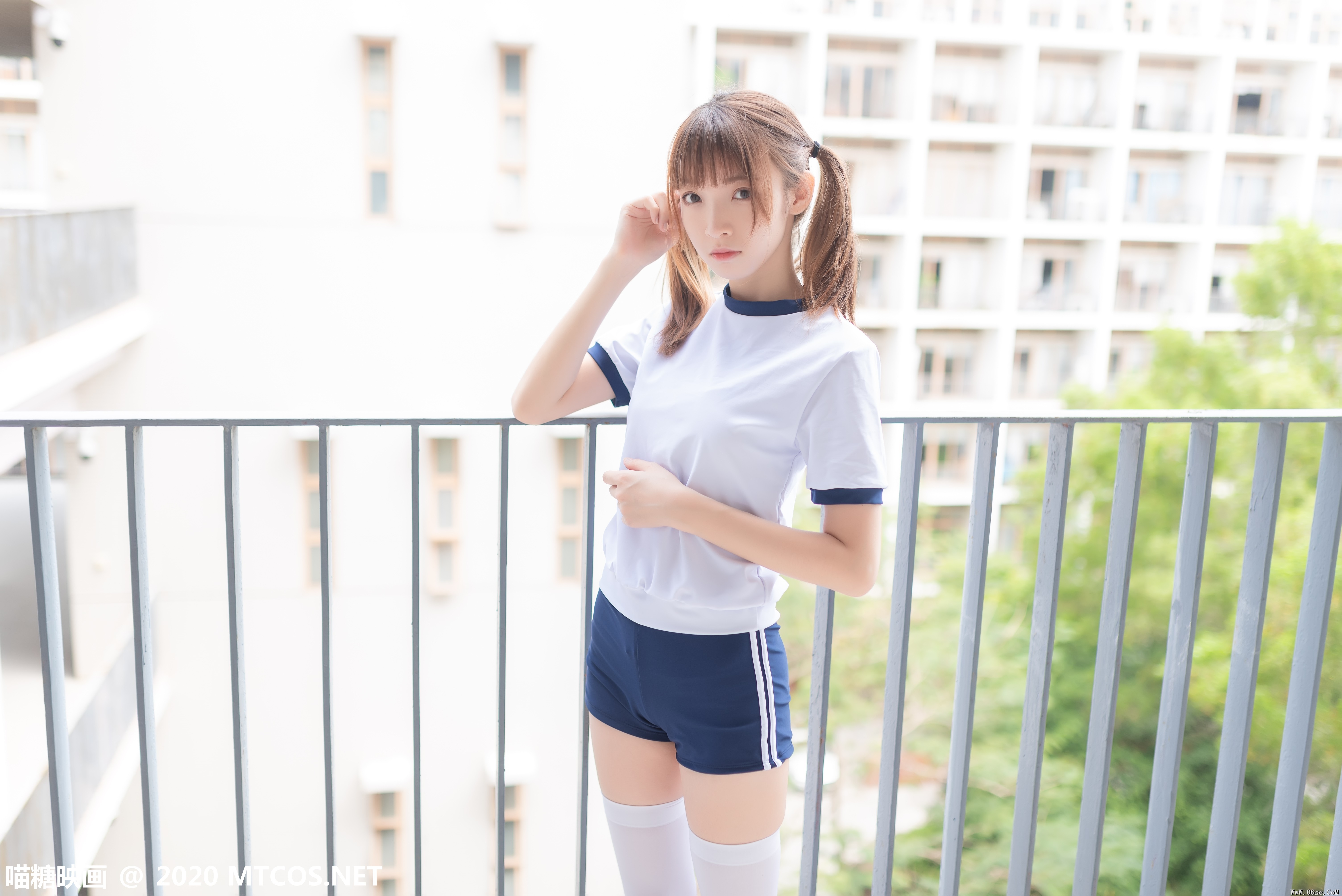 图片[5]-喵糖映画 VOL.182 白袜体操服[50P／325M]-六色网