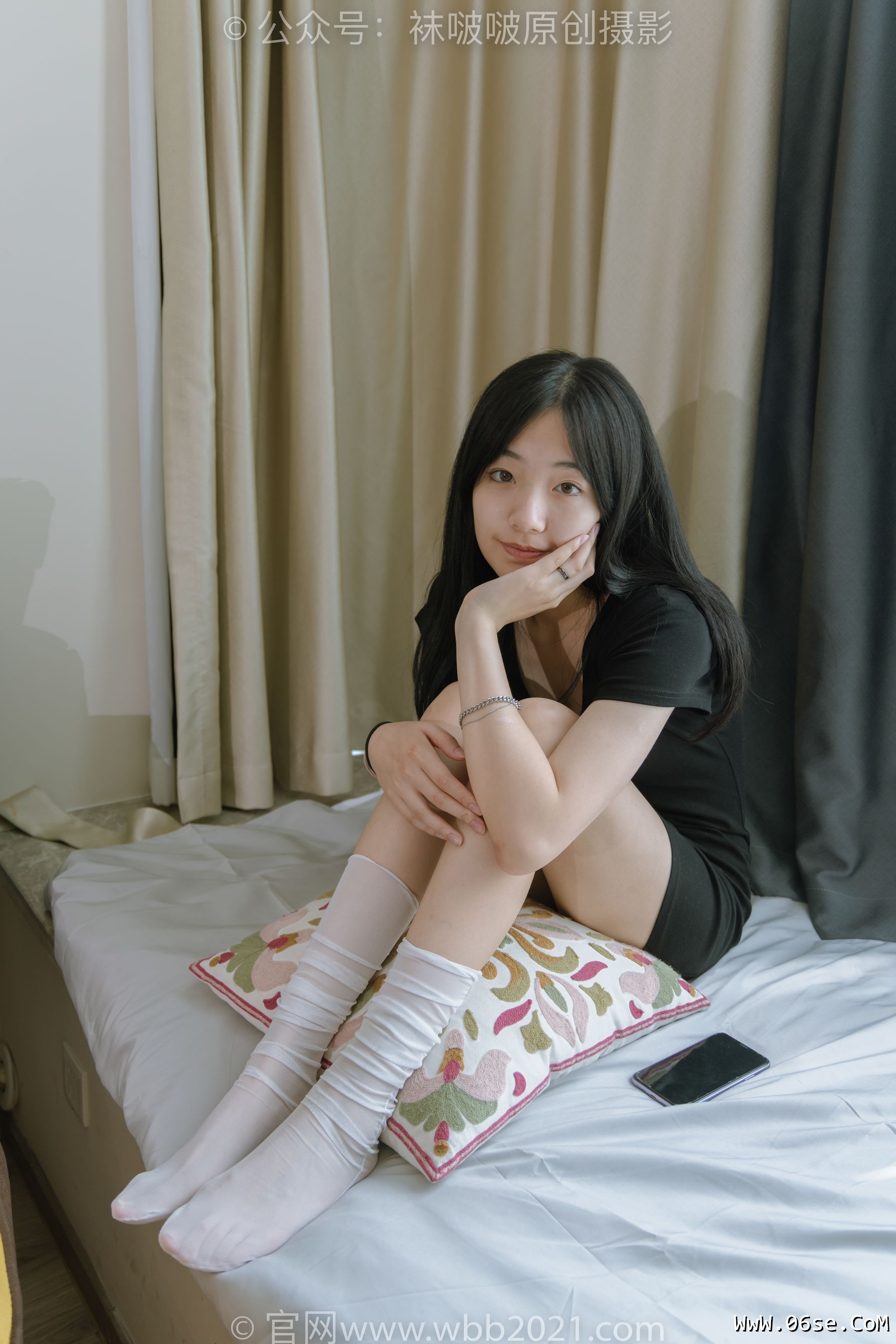 图片[9]-BoBoSocks袜啵啵 No.363 小甜豆 -两双平底鞋、黑色船袜、裸足[140P]-六色网