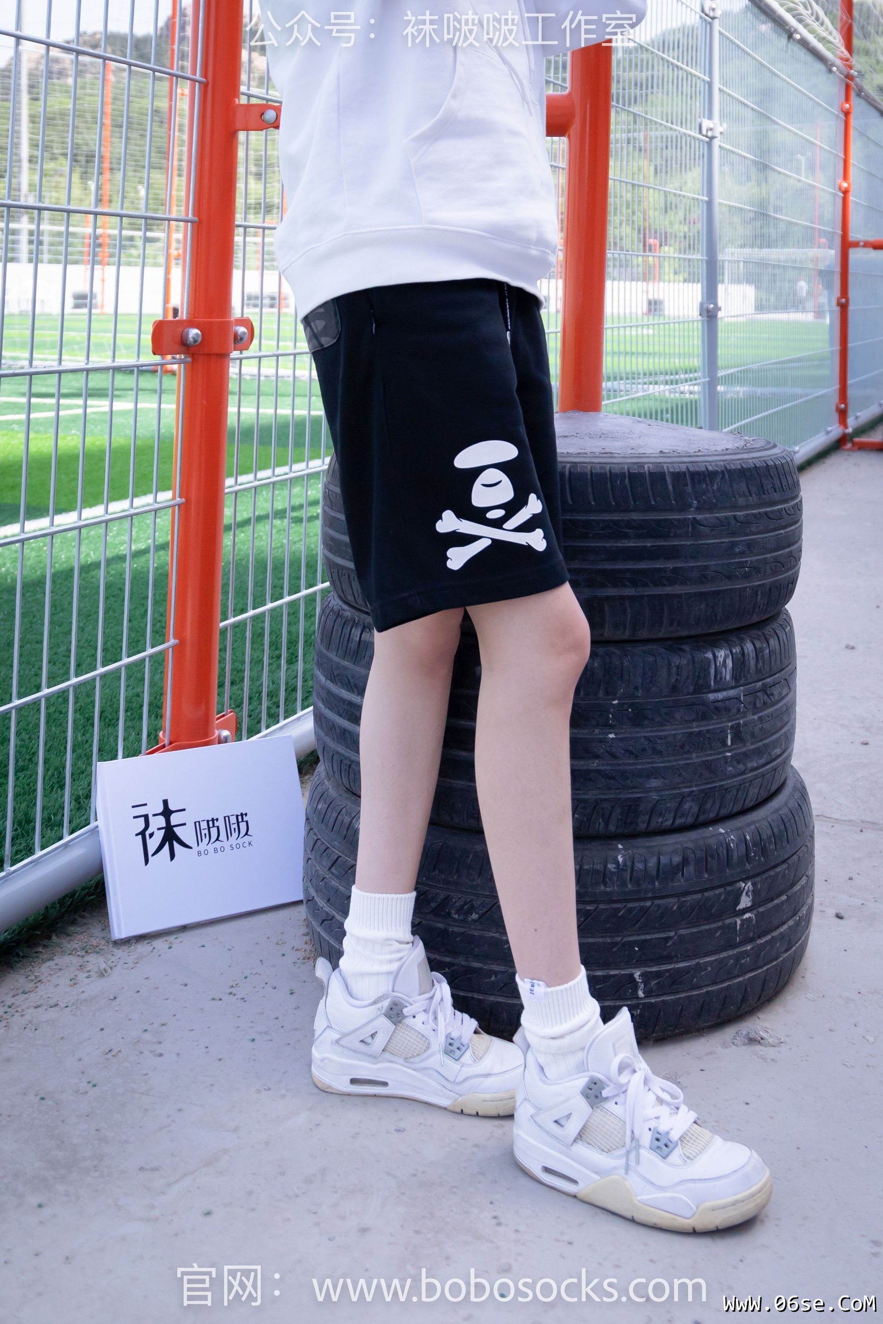 图片[21]-BoBoSocks袜啵啵 No.103 稚予-AJ篮球鞋、白棉袜、裸足[134P]-六色网
