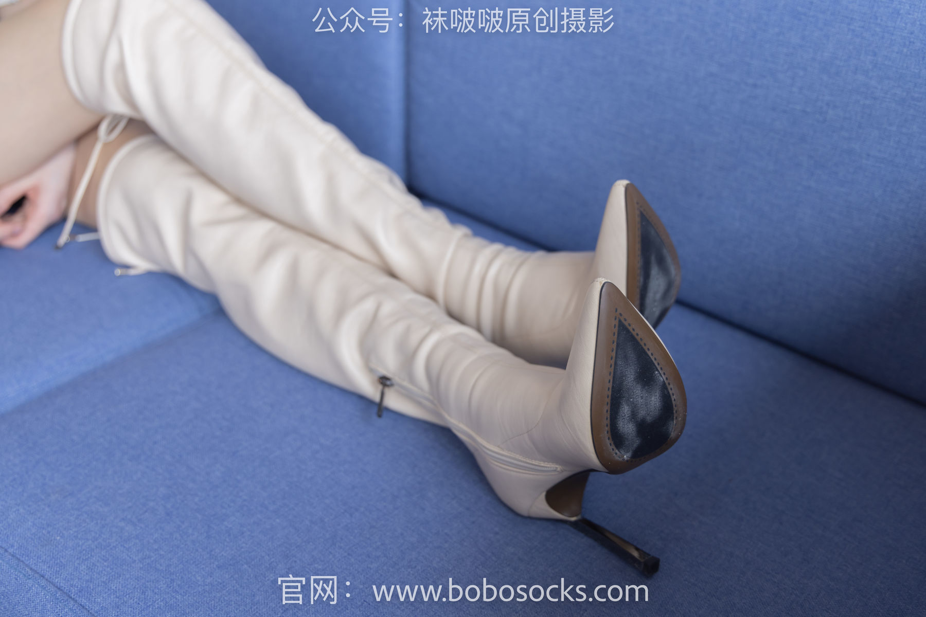 图片[129]-BoBoSocks袜啵啵 No.136 小甜豆-高跟长靴、白棉袜、裸足[200P]-六色网