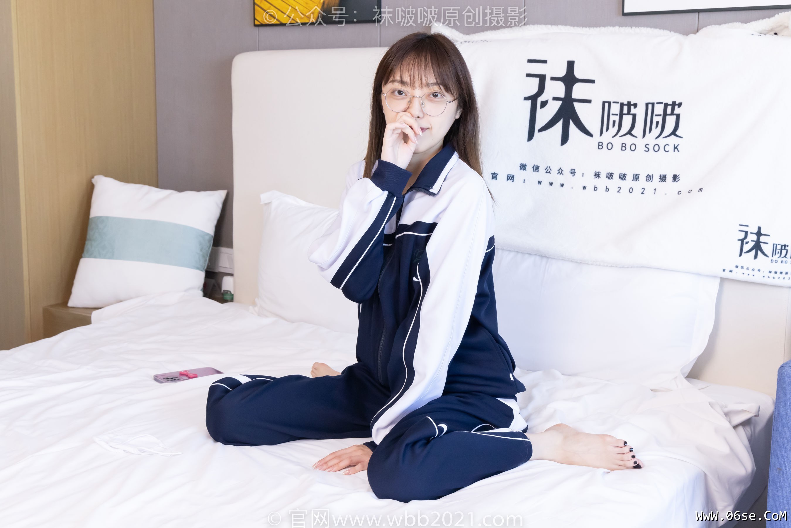 图片[110]-BoBoSocks袜啵啵 No.398 稚予 -板鞋、白船袜、裸足、裸足[150P]-六色网