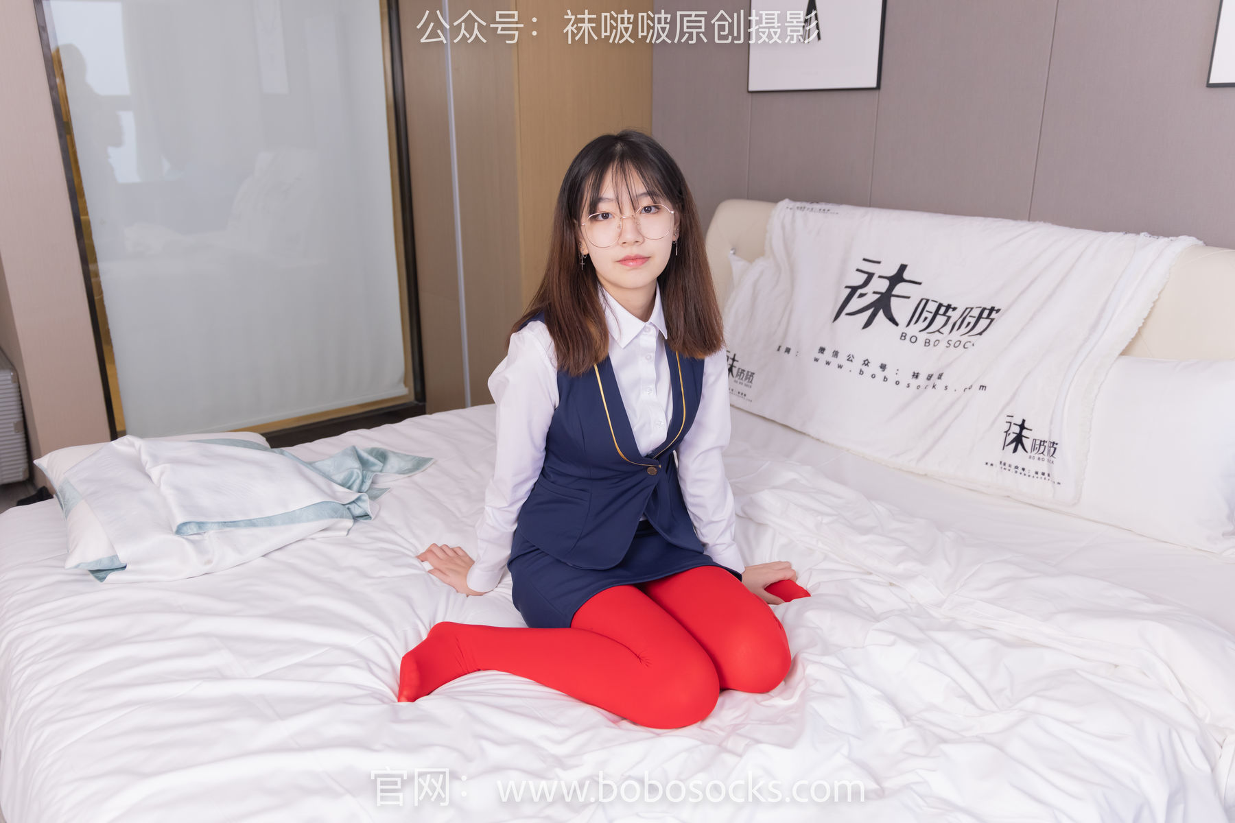 图片[48]-BoBoSocks袜啵啵 No.132 小甜豆-aj1板鞋、蓝色短靴、厚黑丝、厚红丝[145P]-六色网