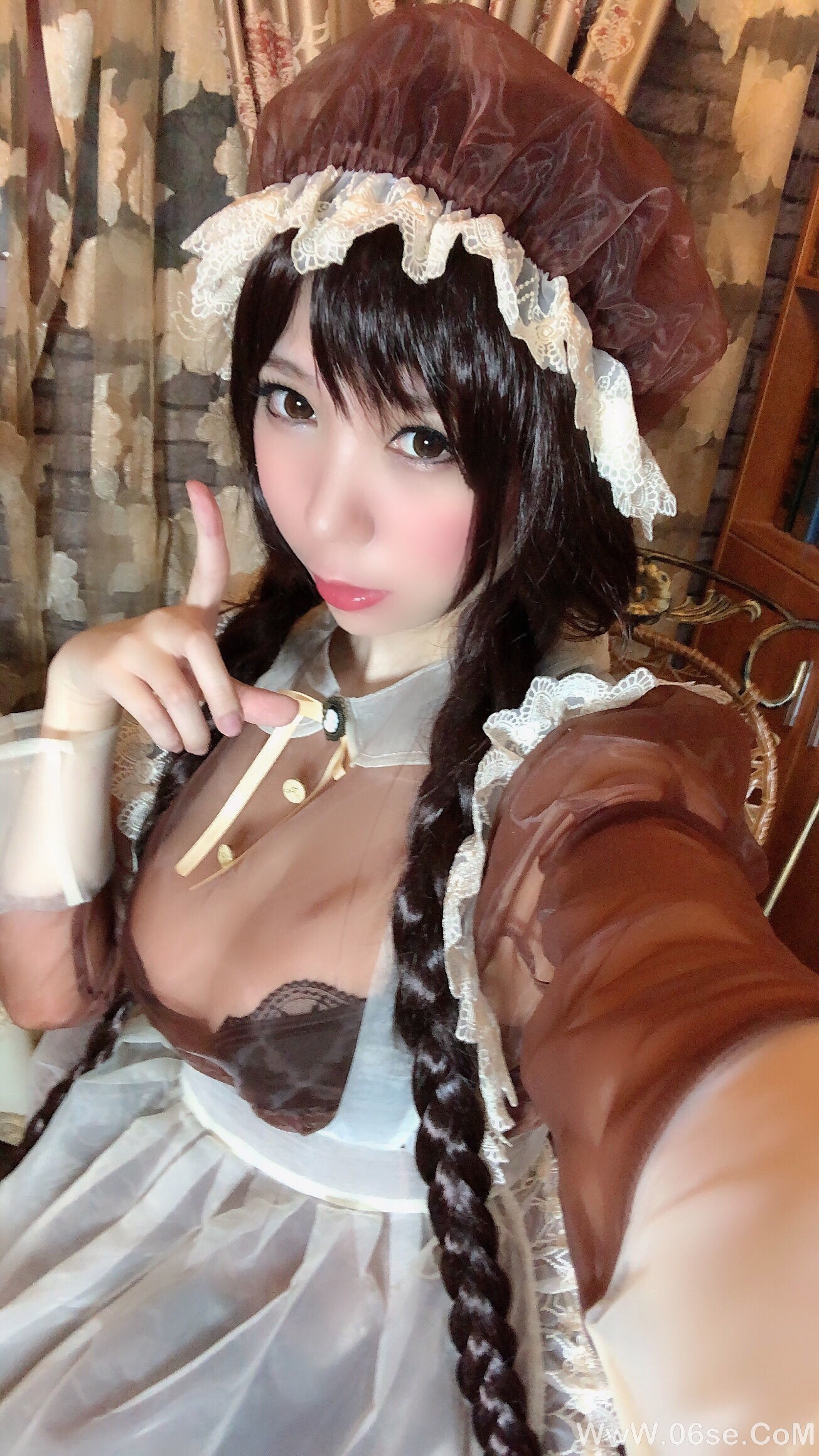 图片[39]-二次元巨乳美女鹿野希 透明女仆[97P]-六色网