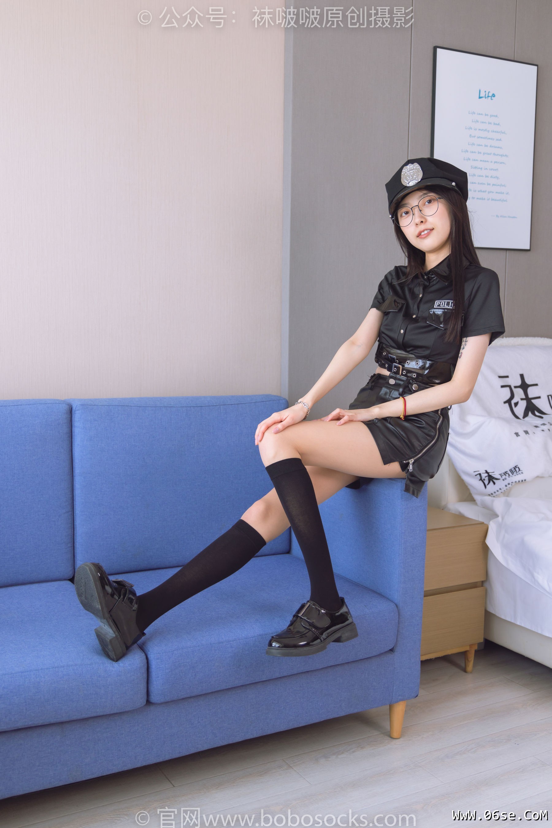 图片[13]-BoBoSocks袜啵啵 No.198 稚予-皮鞋、黑色小腿袜、高跟鞋、肉丝[138P]-六色网