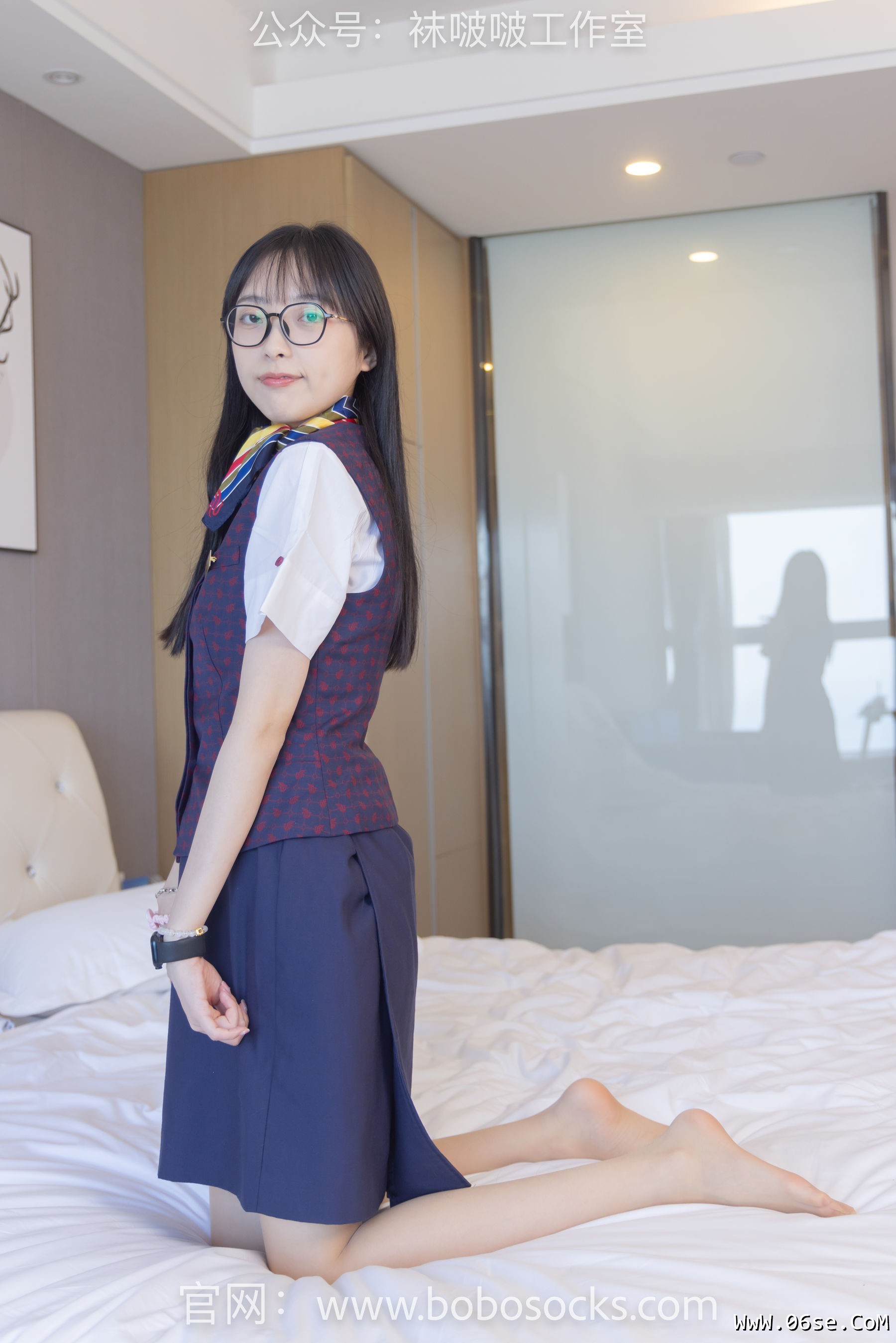 图片[68]-BoBoSocks袜啵啵 No.115 稚予-平底鞋、肉丝、空姐制服[136P]-六色网