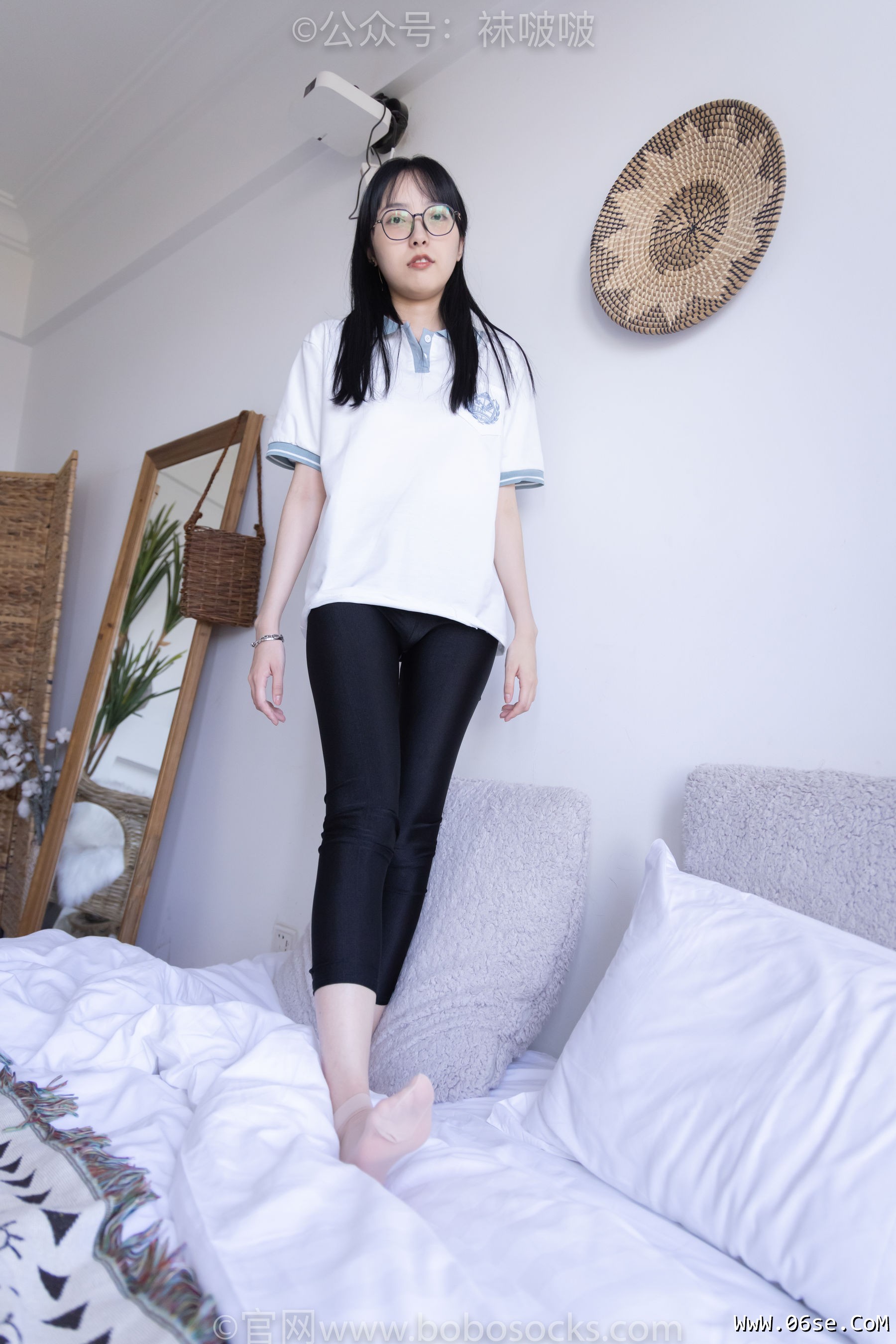 图片[124]-BoBoSocks袜啵啵 No.044 稚予-贝壳头、匡威帆布鞋、短肉丝[154P]-六色网