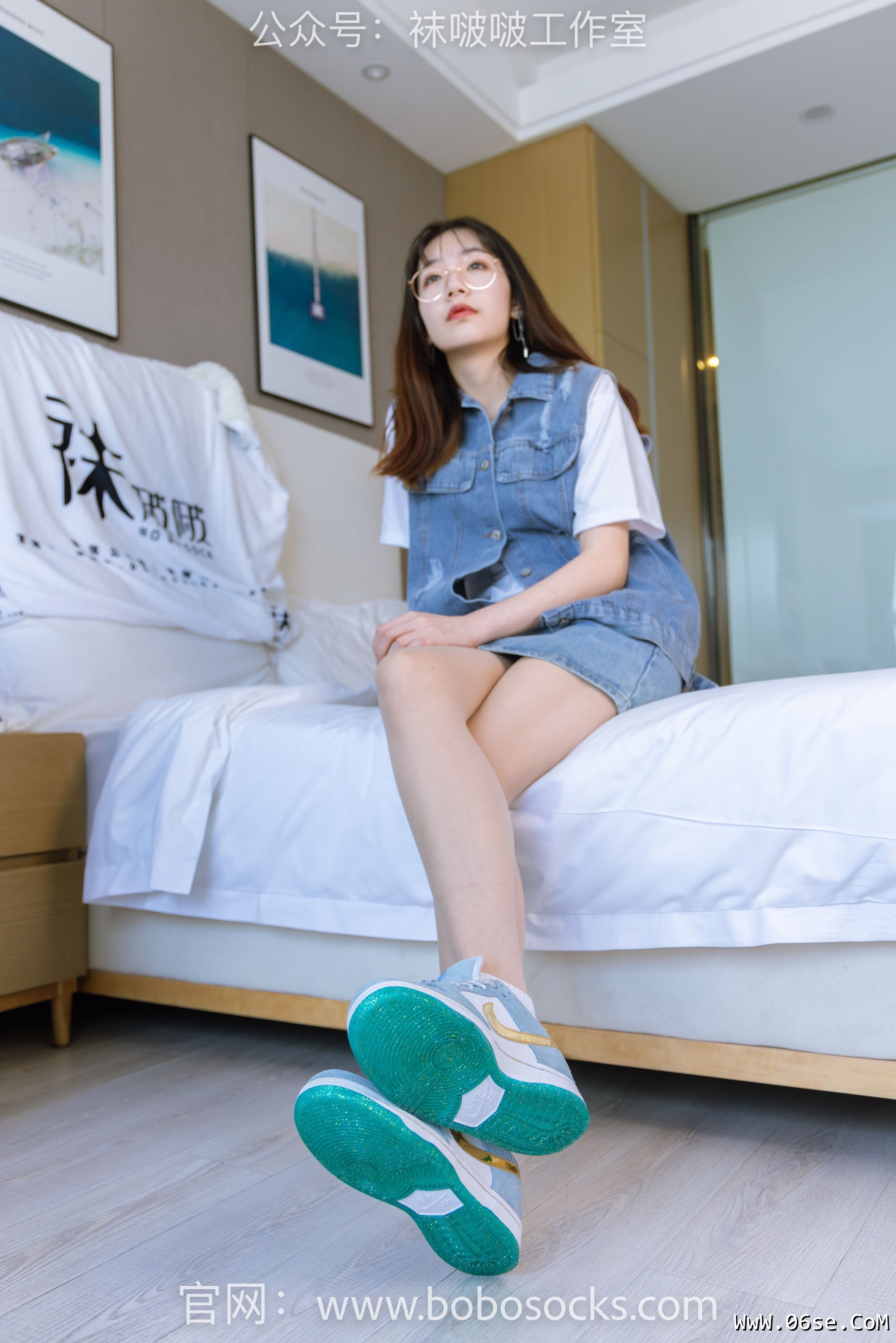图片[130]-BoBoSocks袜啵啵 No.123 小甜豆-板鞋、白棉袜、肉丝[140P]-六色网