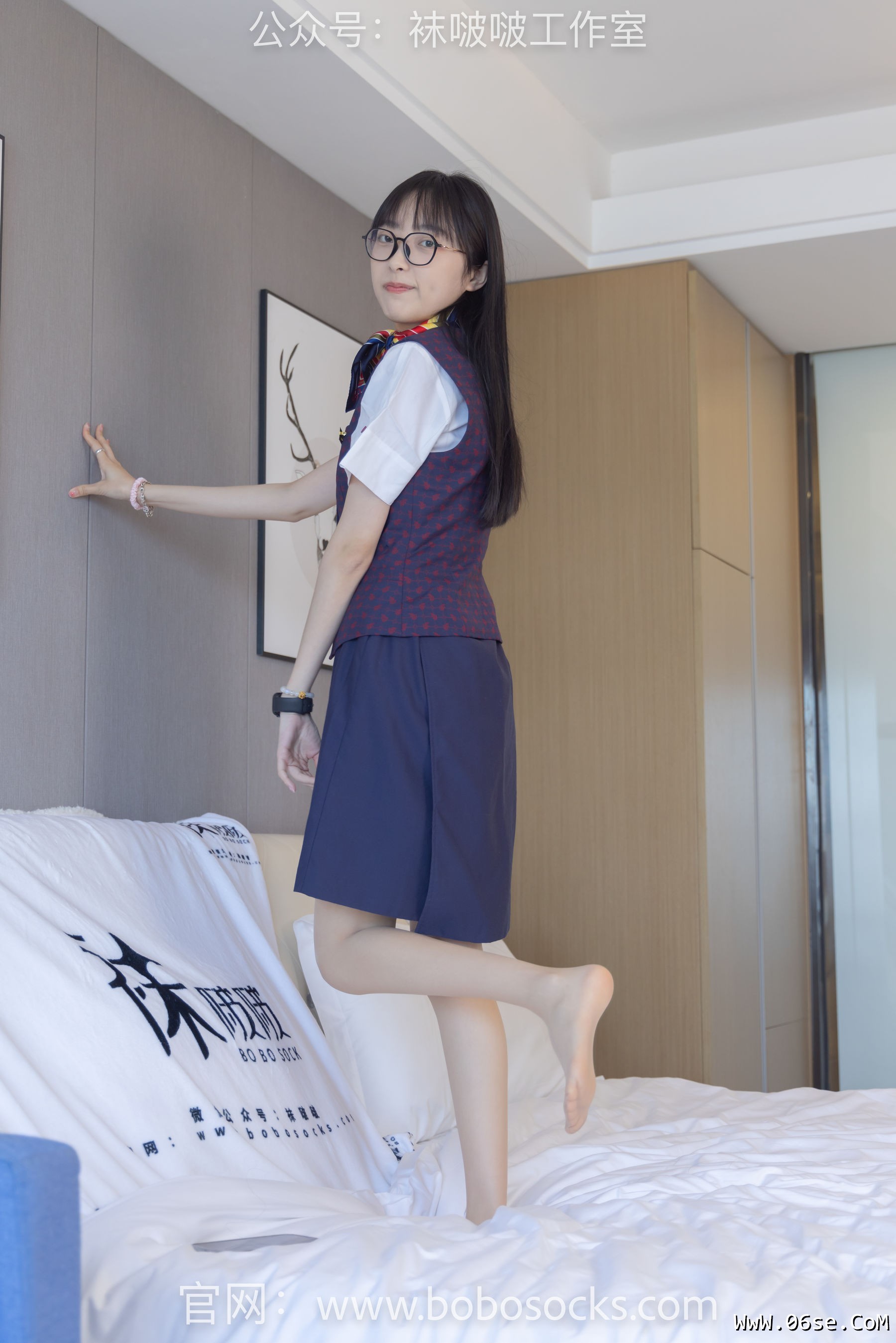 图片[96]-BoBoSocks袜啵啵 No.115 稚予-平底鞋、肉丝、空姐制服[136P]-六色网