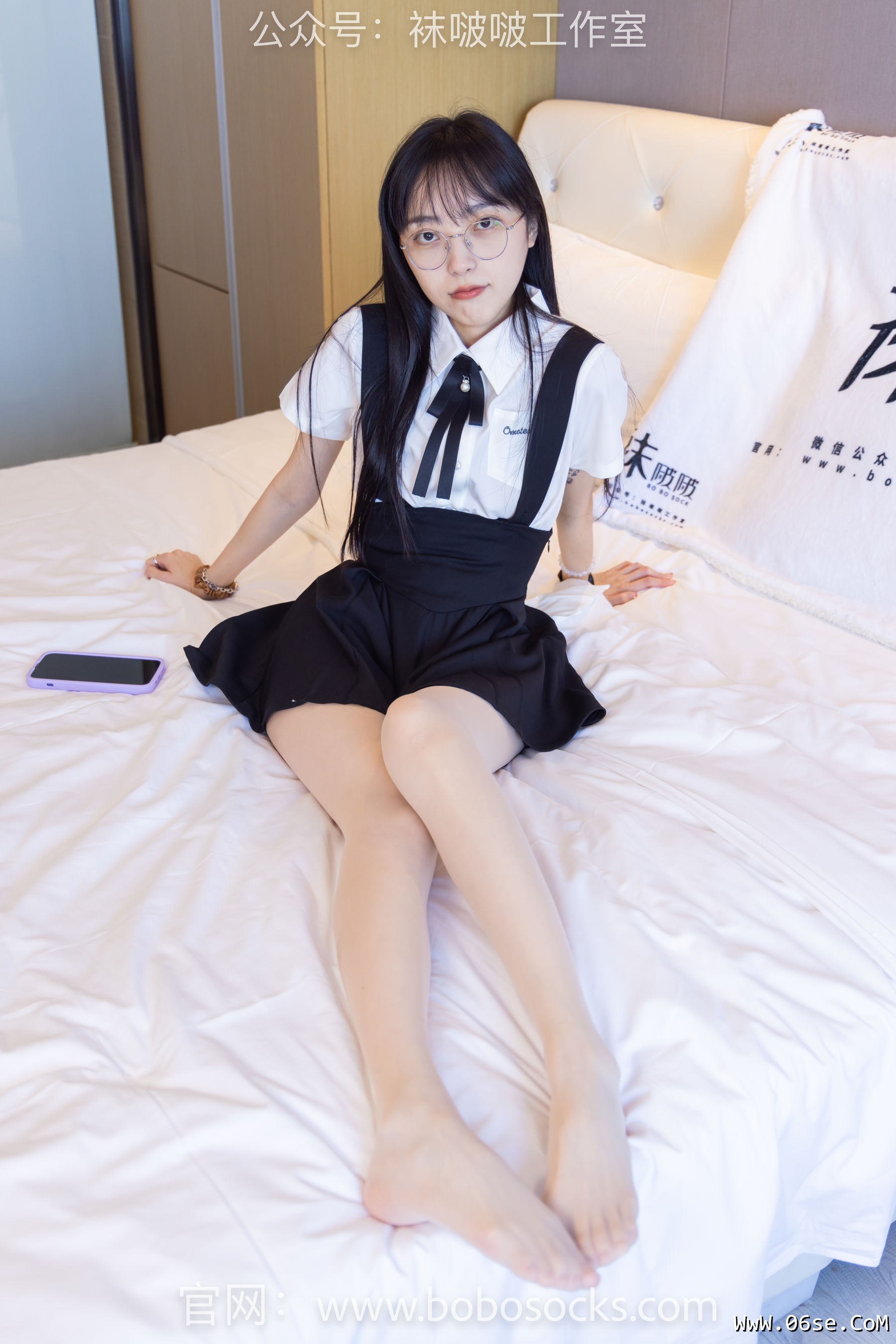 图片[6]-BoBoSocks袜啵啵 No.121 稚予-高跟鞋、白棉袜、肉丝[140P]-六色网
