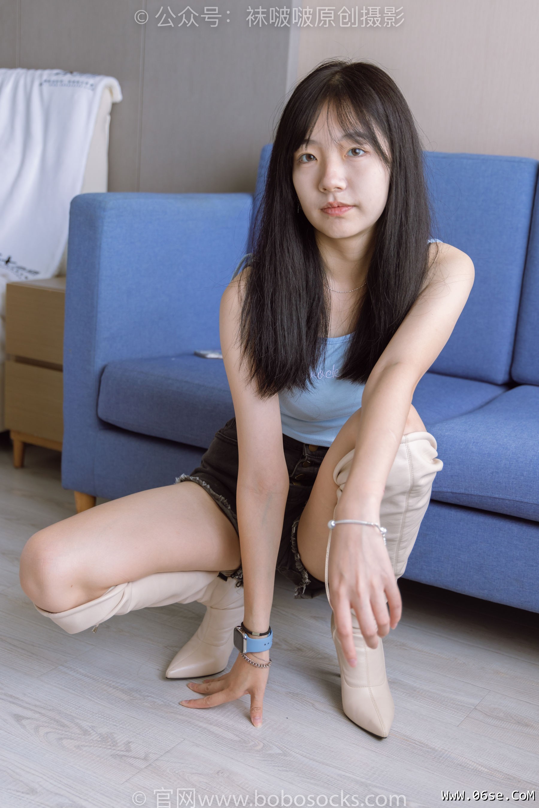 图片[105]-BoBoSocks袜啵啵 No.174 小甜豆-高跟长靴、白棉袜、裸足[178P]-六色网