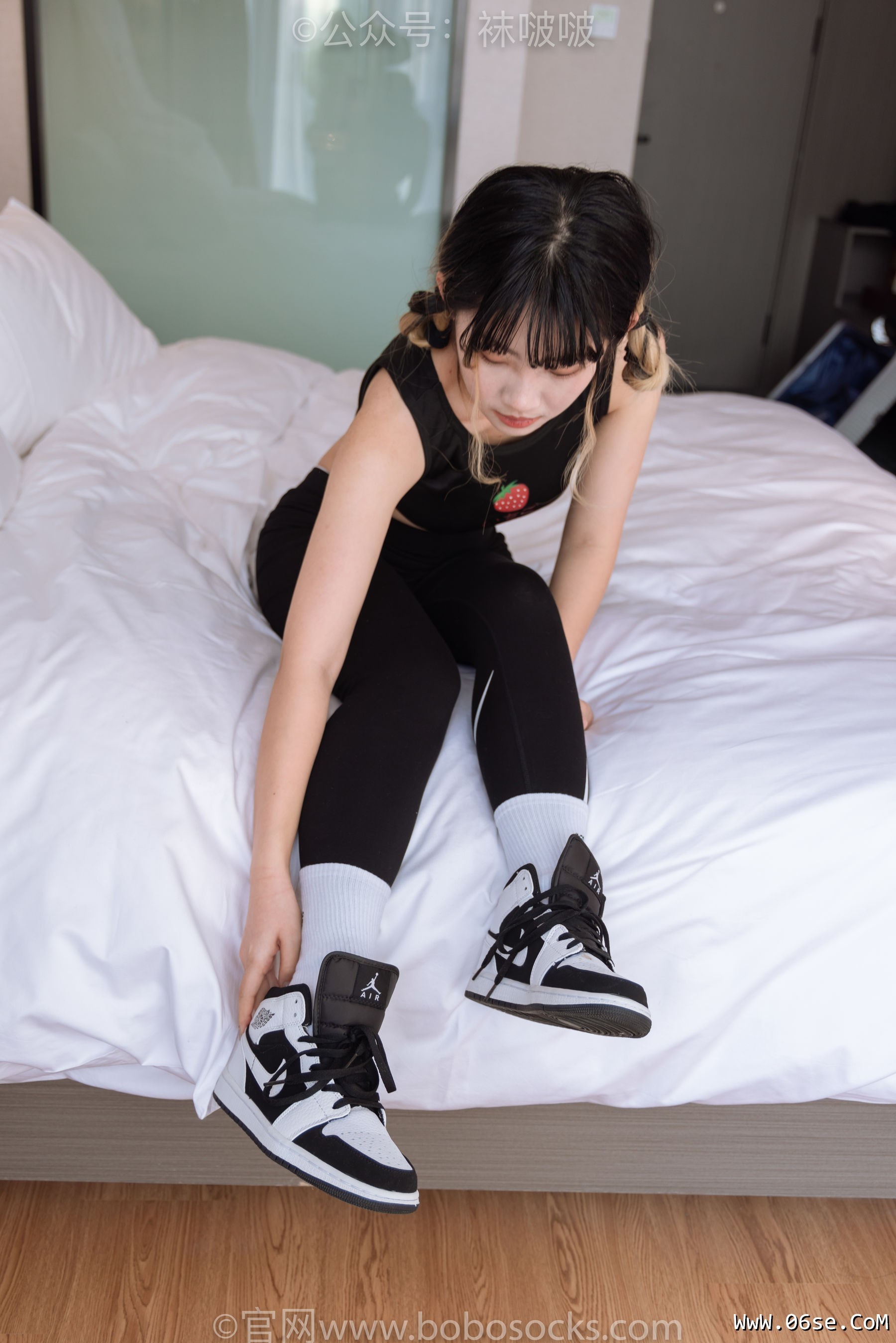 图片[27]-BoBoSocks袜啵啵 No.059 砂糖-AJ板鞋、白棉袜、裸足[142P]-六色网