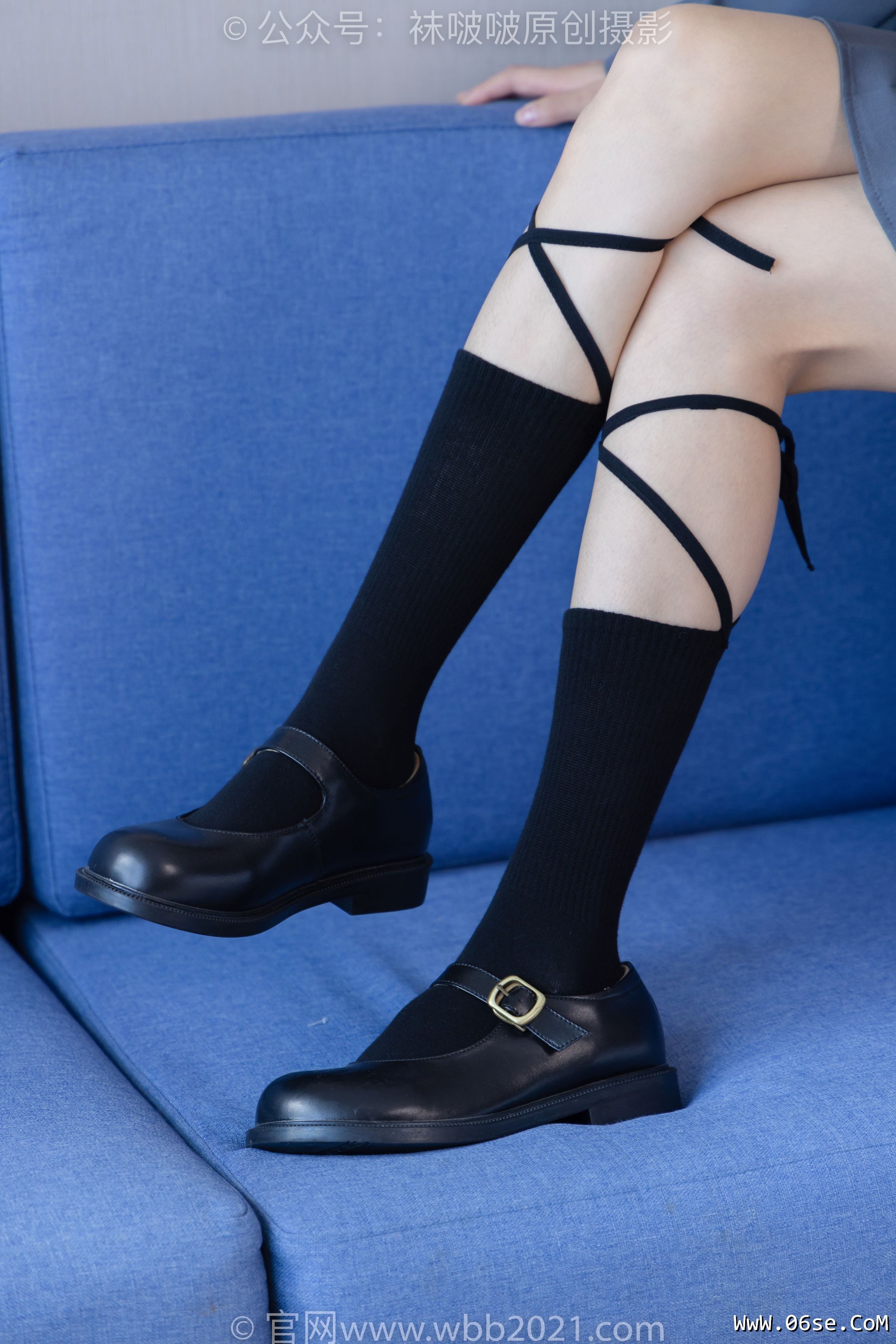 图片[58]-BoBoSocks袜啵啵 No.268 芝士 -黑皮鞋、绑带黑棉袜、学院制服[139P]-六色网