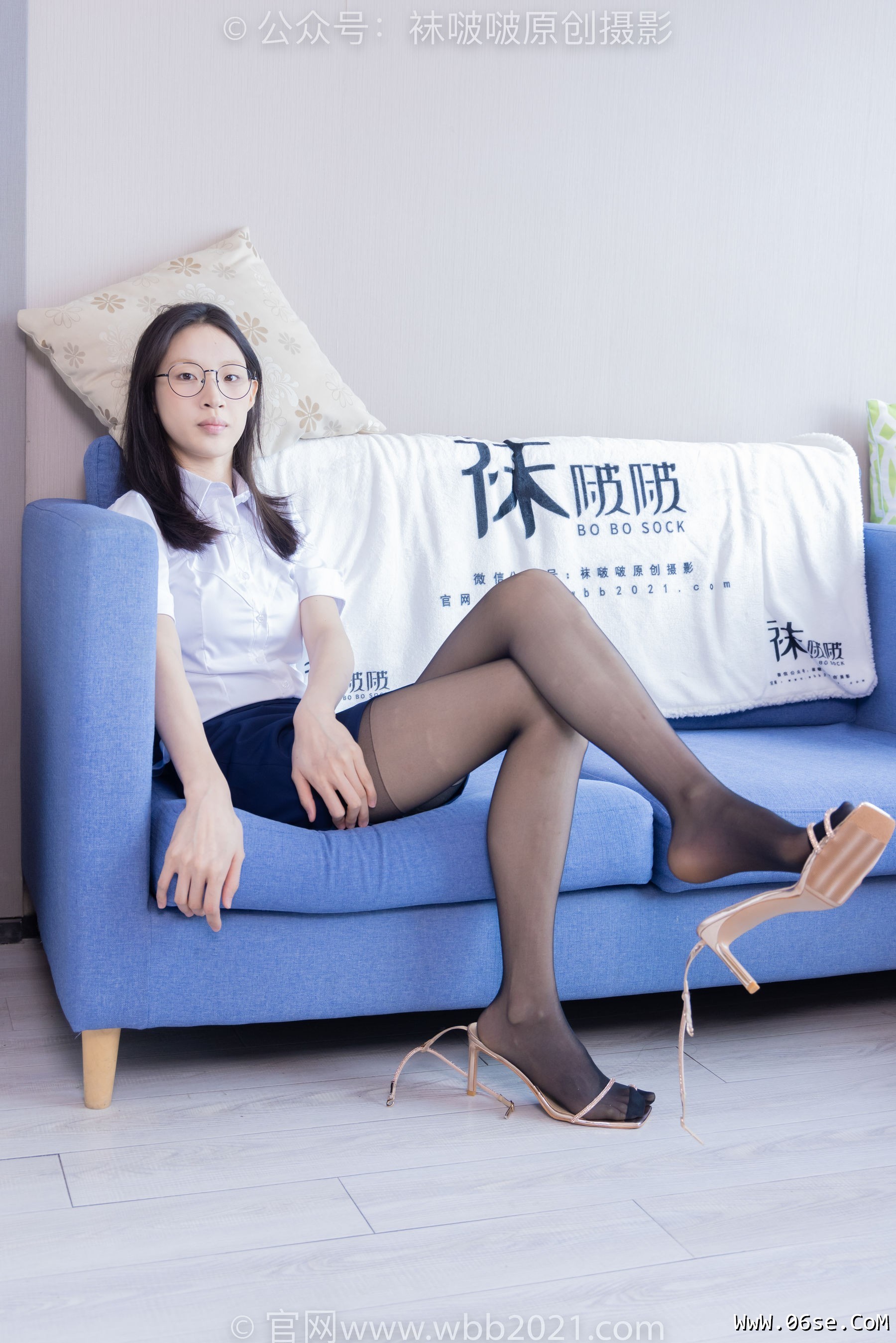 图片[137]-BoBoSocks袜啵啵 No.373 雪糕 -高跟凉鞋、黑丝（脚尖加固款）、ol制服[160P]-六色网
