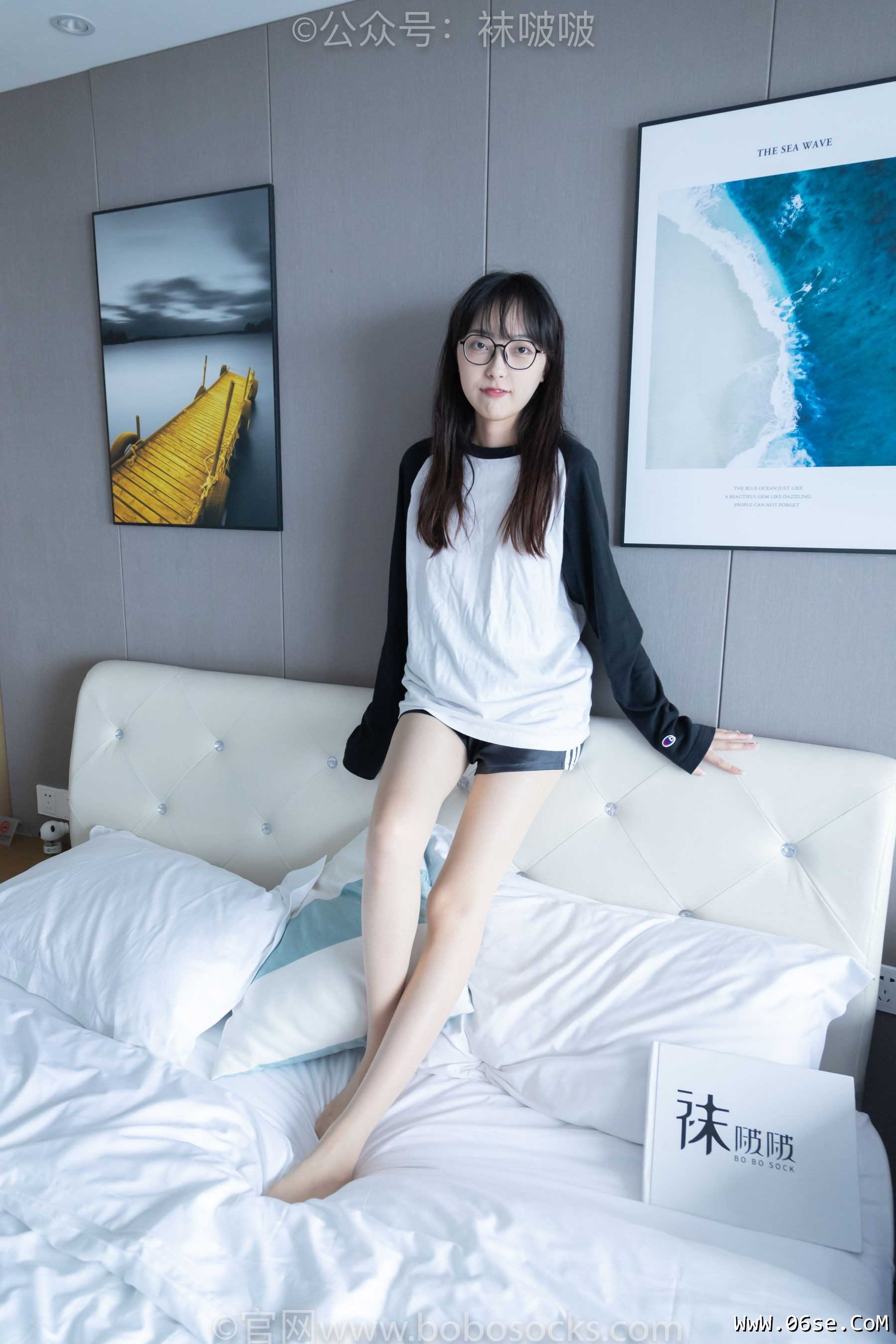 图片[124]-BoBoSocks袜啵啵 No.015 稚予-阿迪板鞋、白色短棉袜、肉丝[148P]-六色网
