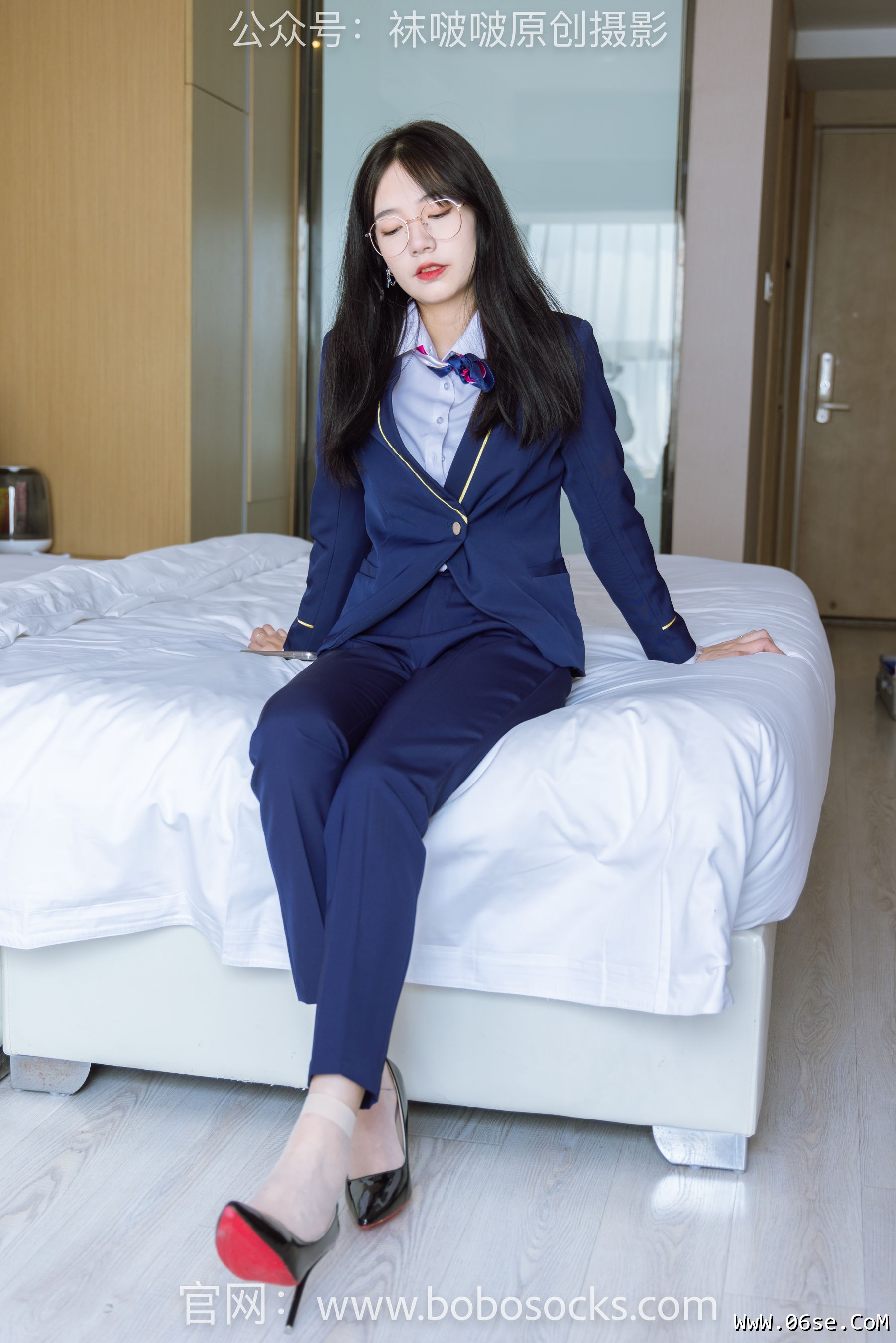 图片[86]-BoBoSocks袜啵啵 No.139 小甜豆-高跟鞋、短肉丝、空姐制服[140P]-六色网