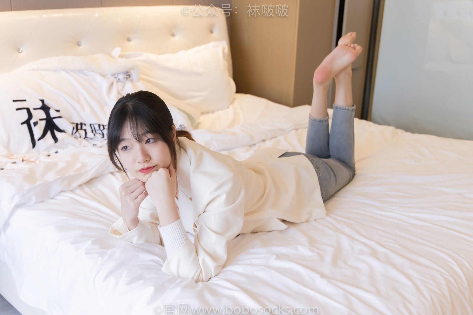 图片[161]-BoBoSocks袜啵啵 No.050 小甜豆-高跟长靴、白棉袜[175P]-六色网