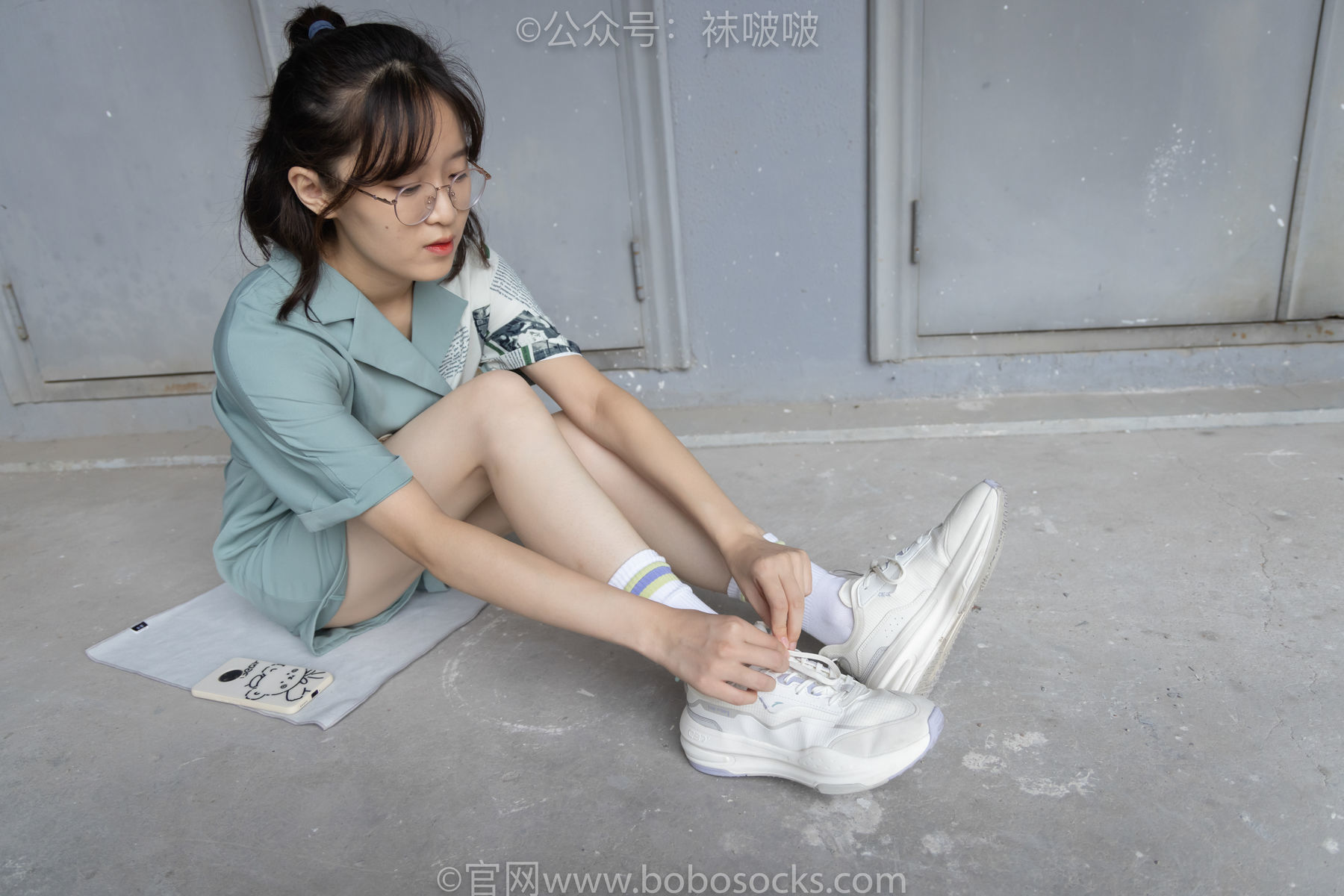 图片[39]-BoBoSocks袜啵啵 No.025 熊熊-安踏运动鞋、白色棉袜、裸足[146P]-六色网