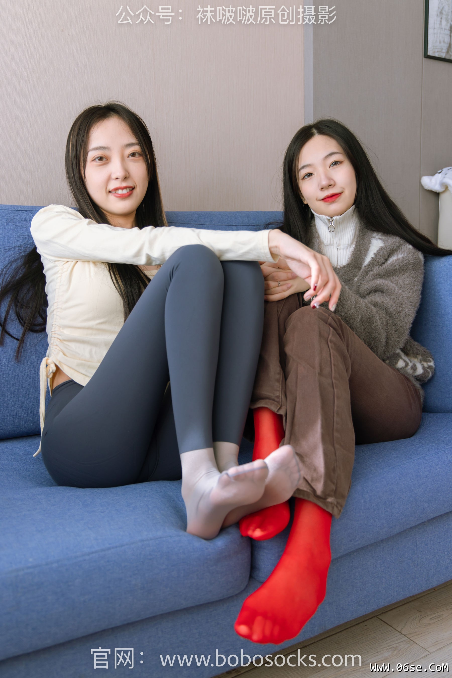 图片[160]-BoBoSocks袜啵啵 No.166 小甜豆稚予-板鞋、运动鞋、高跟鞋、白棉袜、蓝丝[218P]-六色网