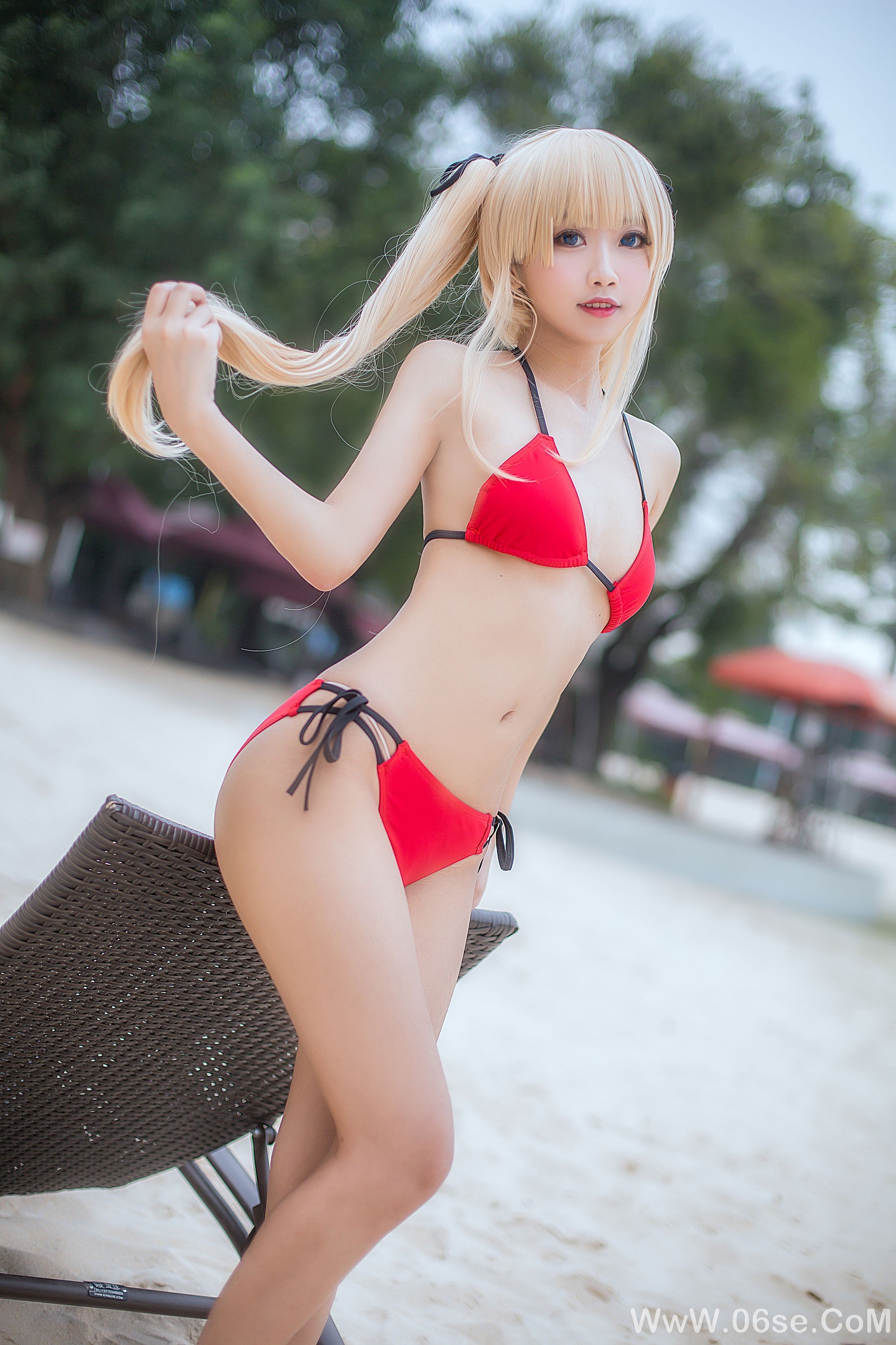 图片[7]-白嫩美少女 鬼畜瑶 – 水着[15P]-六色网