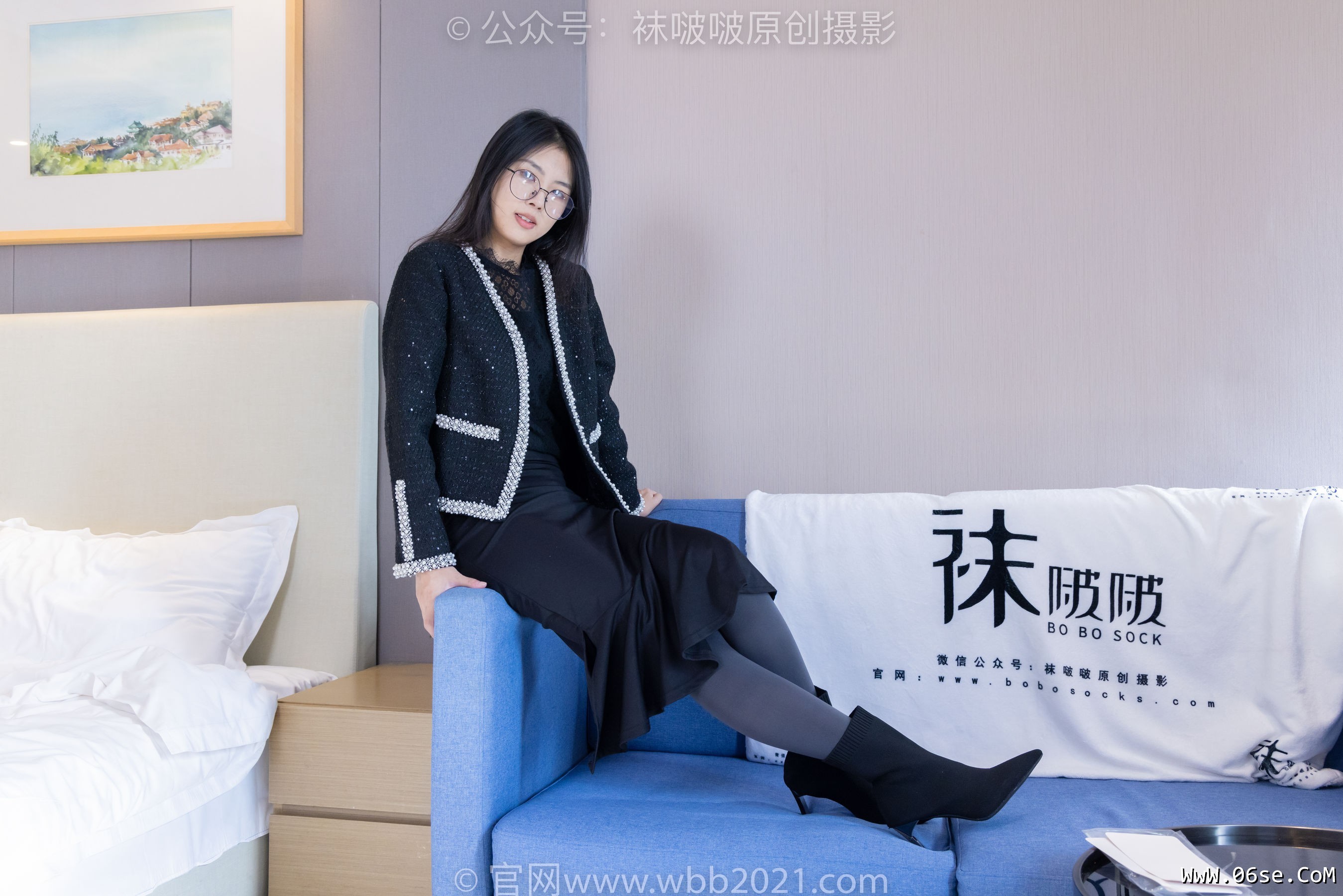 图片[101]-BoBoSocks袜啵啵 No.378 奶油 -短靴、运动鞋、厚黑丝、厚灰丝[190P]-六色网