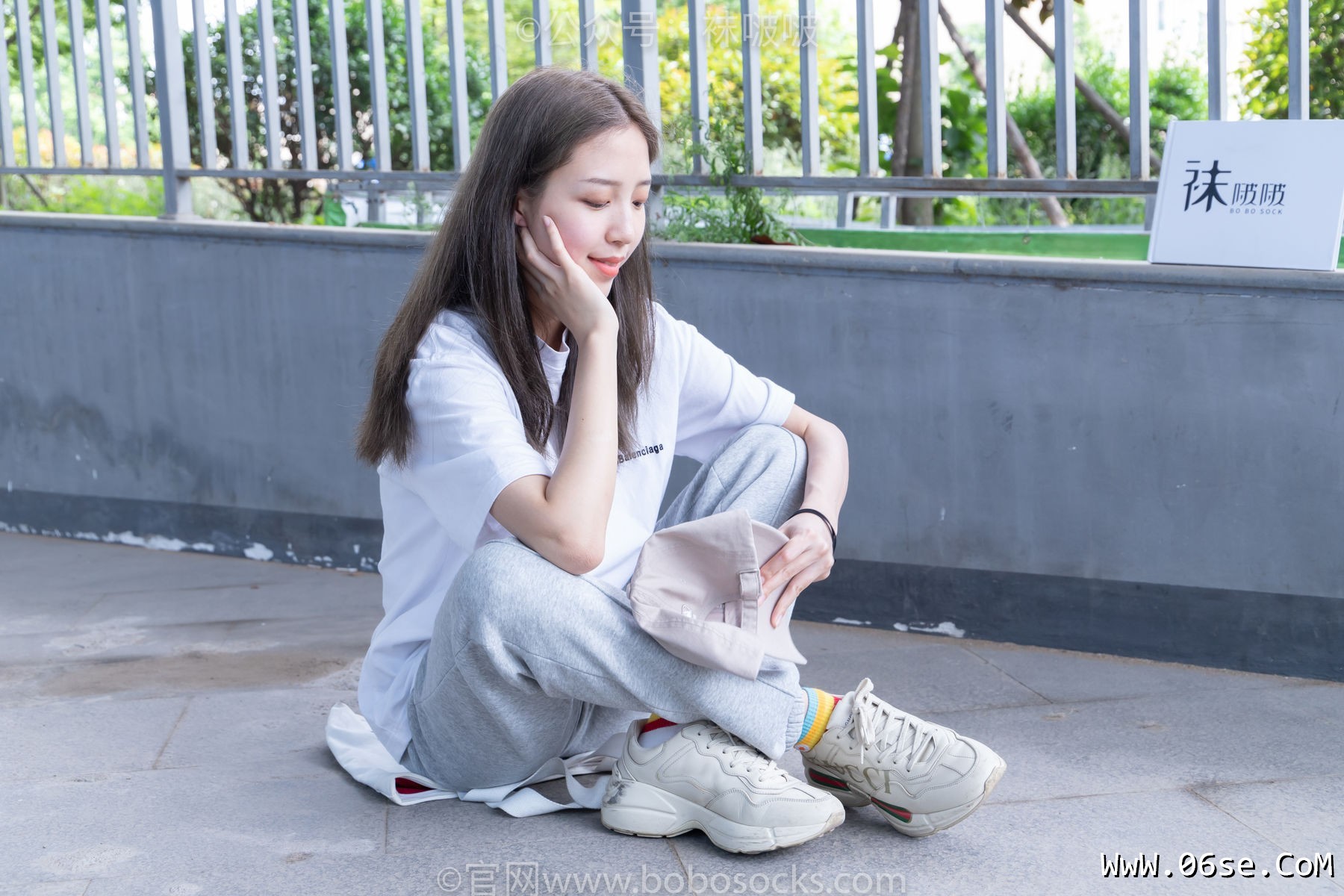 图片[42]-BoBoSocks袜啵啵 No.012 泡芙-运动鞋、白棉袜、裸足[132P]-六色网