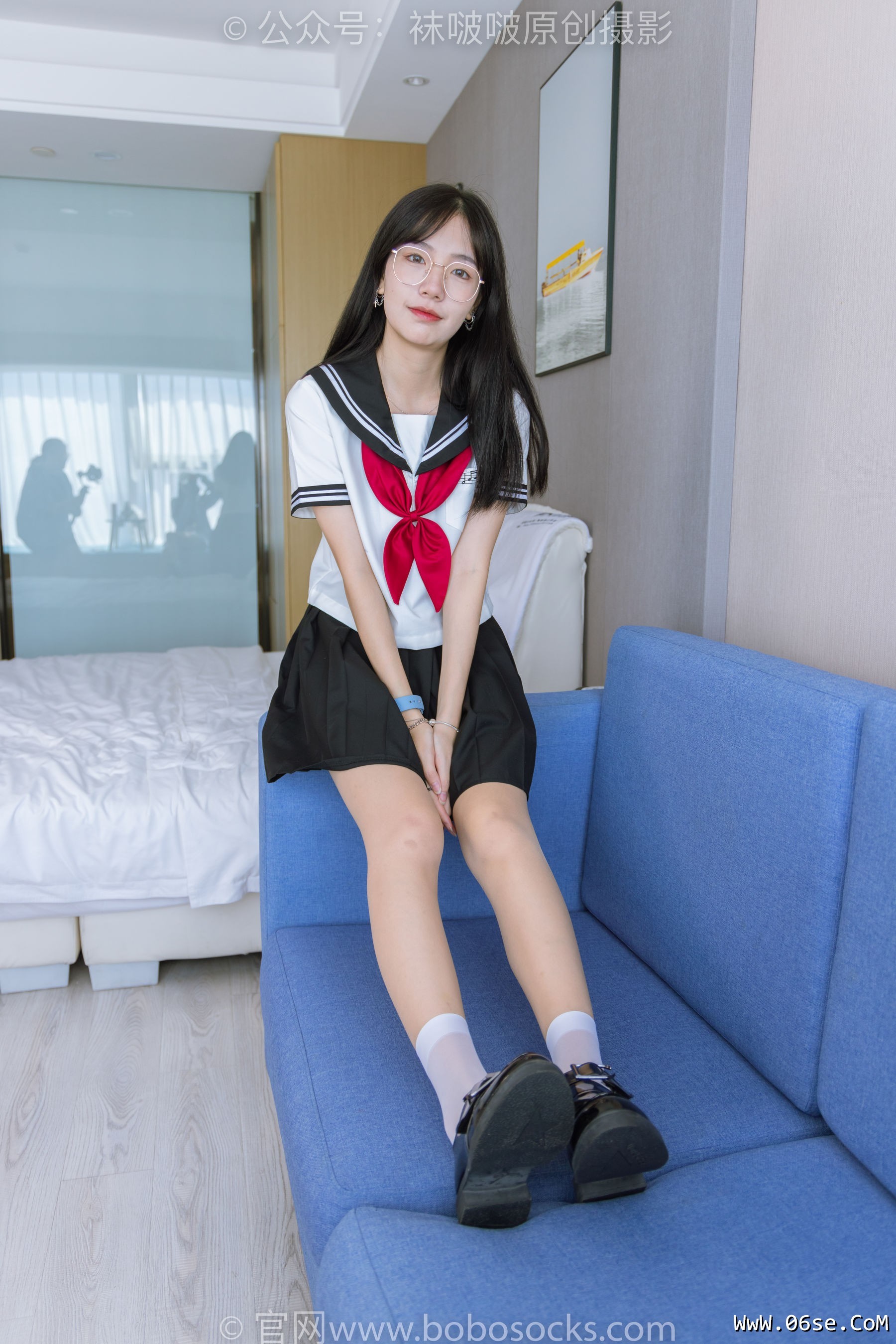 图片[51]-BoBoSocks袜啵啵 No.197 小甜豆-皮鞋、短白丝、肉丝、jk制服[139P]-六色网