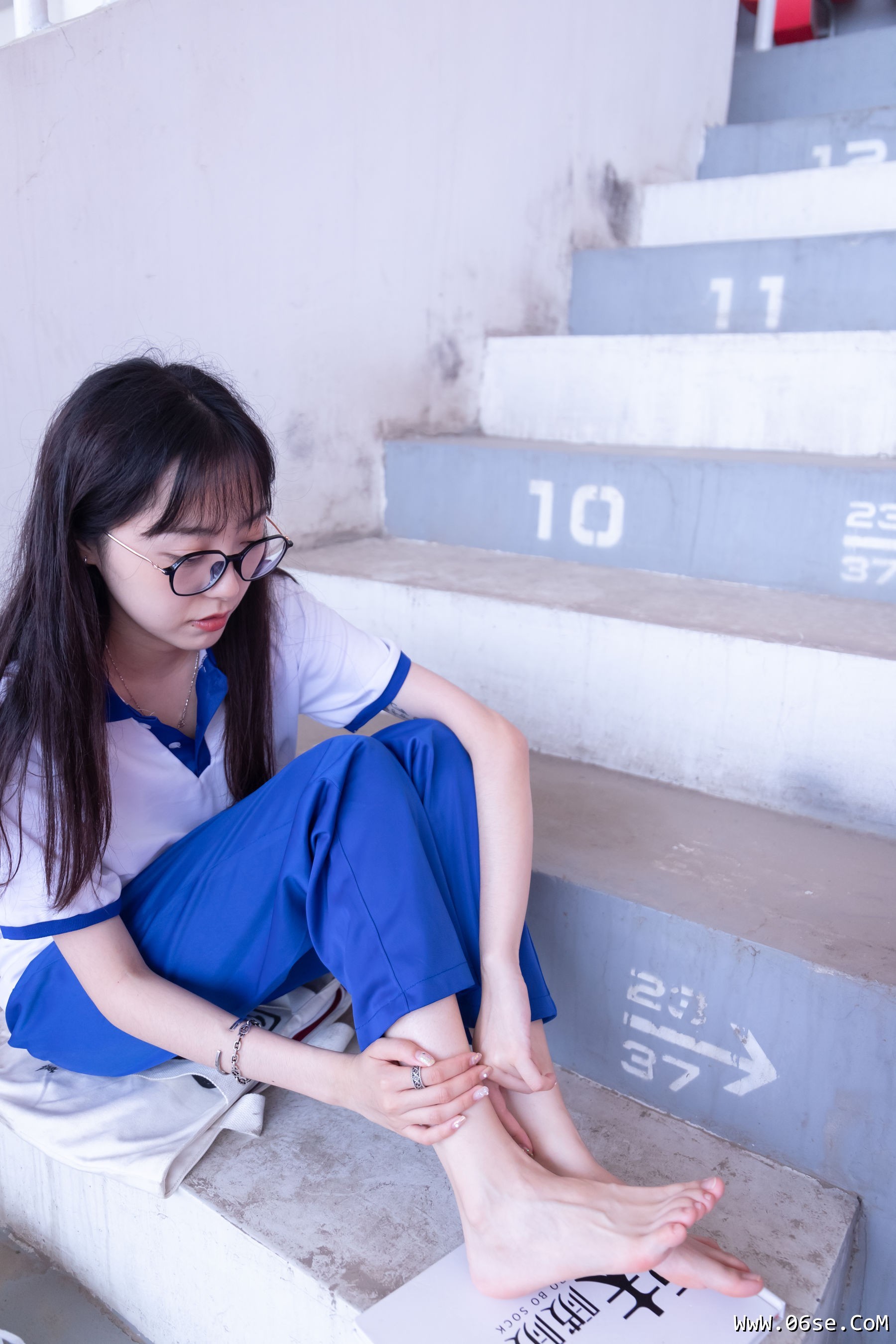 图片[138]-BoBoSocks袜啵啵 No.002 稚予-校服、贝壳头、白棉袜、裸足[139P]-六色网